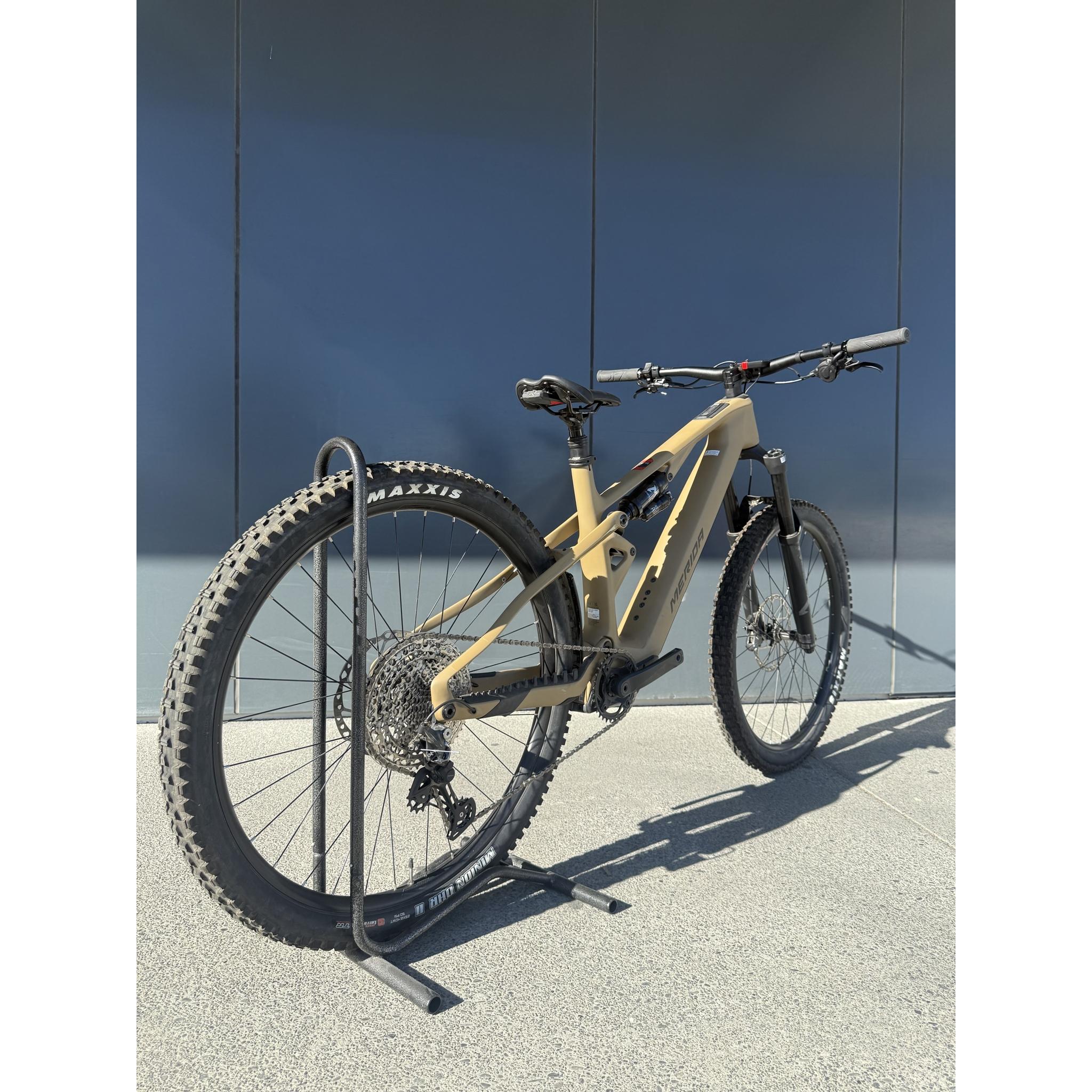EX-DEMO Merida eOne-Sixty SL 6000 Electric Enduro Bike 400Wh Battery Silk River Clay/Gold (Large) - Image 8