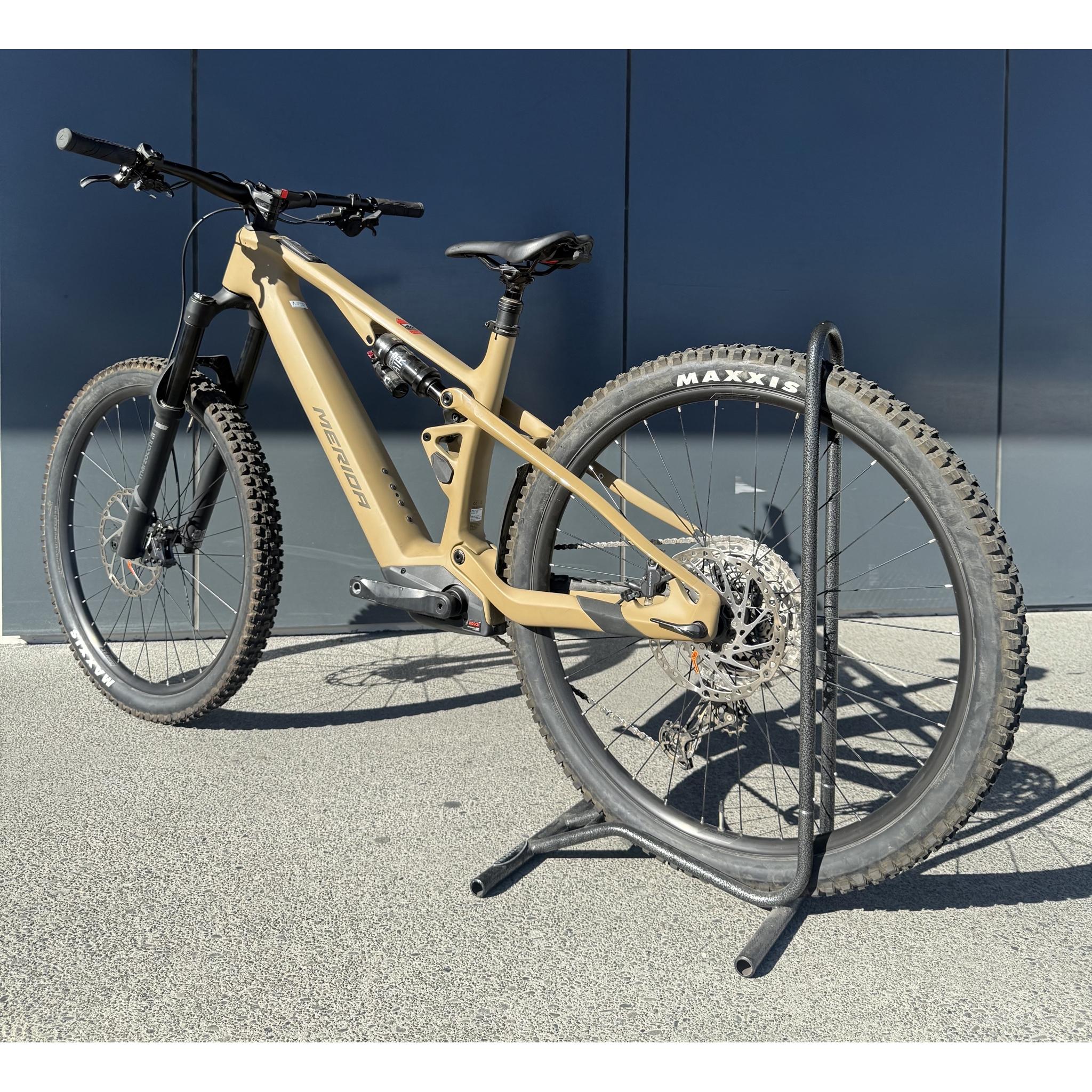 EX-DEMO Merida eOne-Sixty SL 6000 Electric Enduro Bike 400Wh Battery Silk River Clay/Gold (Large) - Image 9