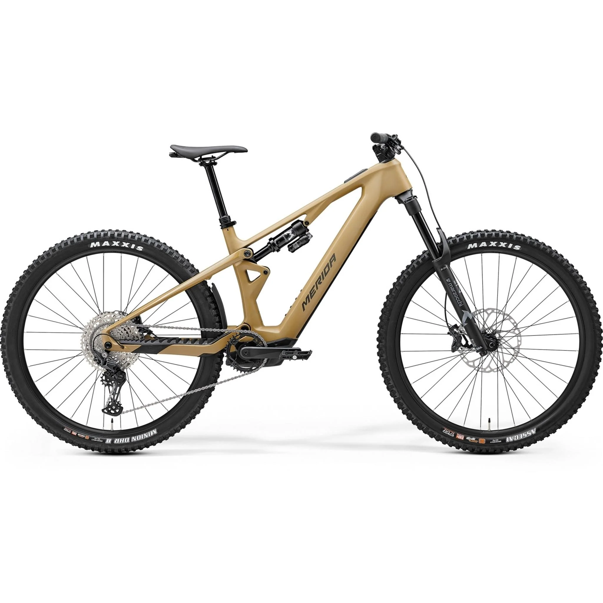 EX-DEMO Merida eOne-Sixty SL 6000 Electric Enduro Bike 400Wh Battery Silk River Clay/Gold (Medium)
