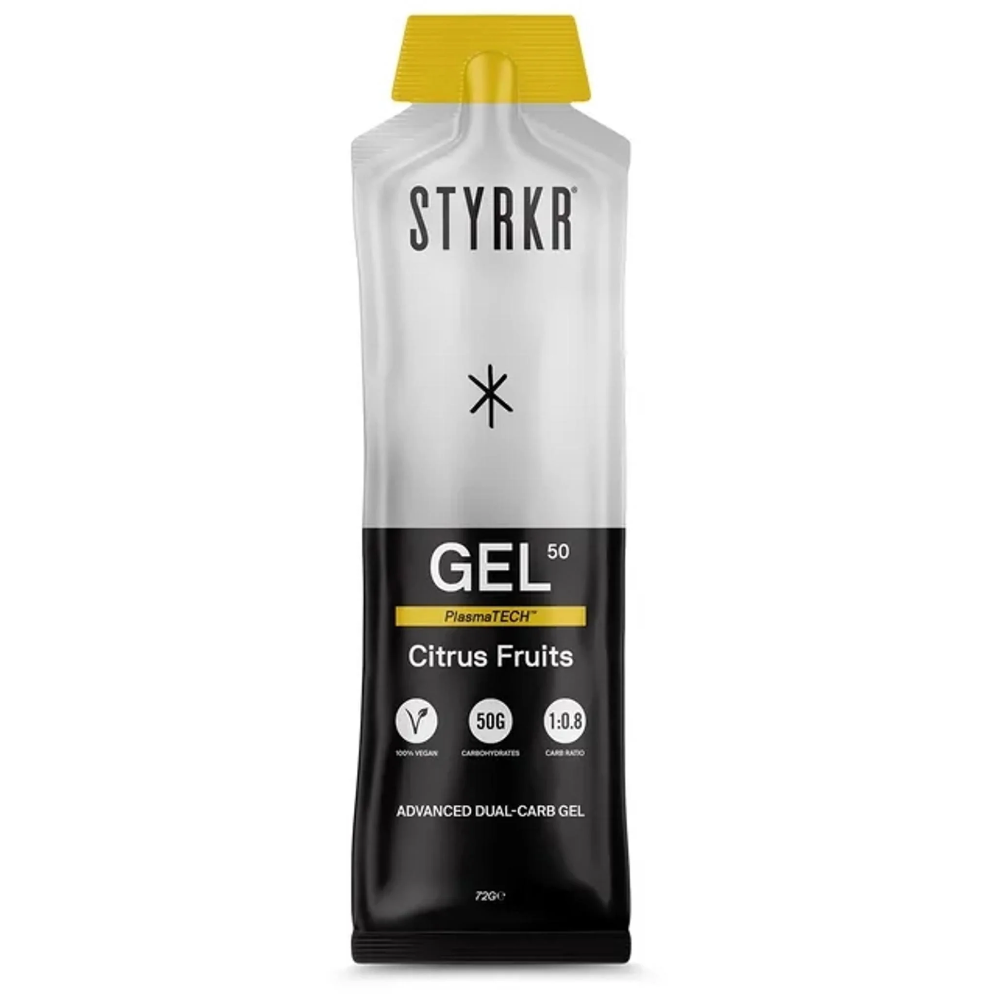 Styrkr GEL50 Dual-Carb Energy Gel 72g Citrus Fruits