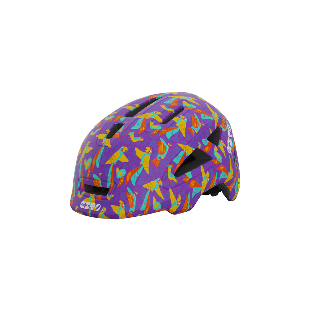 Giro Scamp II Youth Bike Helmet Matte Purple Libre