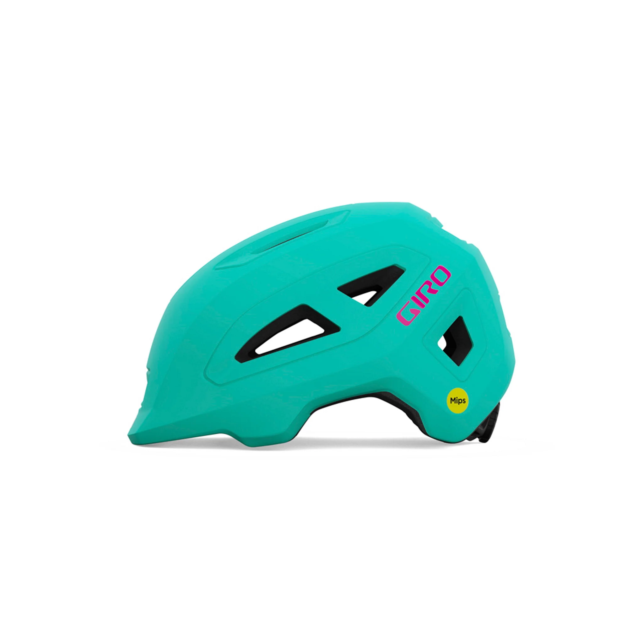 Giro Scamp MIPS II Youth Helmet - Matte Screaming Teal/Bright Pink - Image 2
