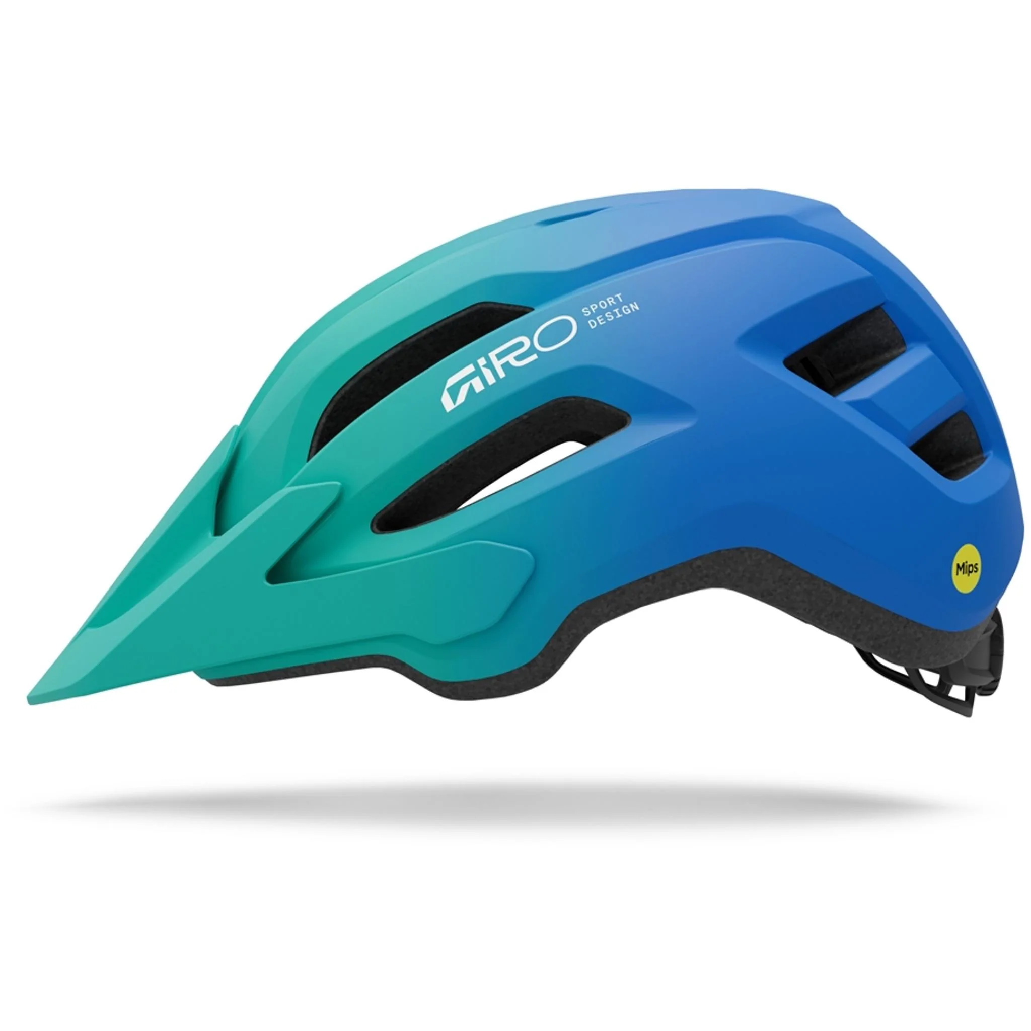 Giro Fixture Youth MIPS II MTB Helmet Matte Aqua Green/Blue Jewel Fade UNI Youth 50-57cm - Image 2