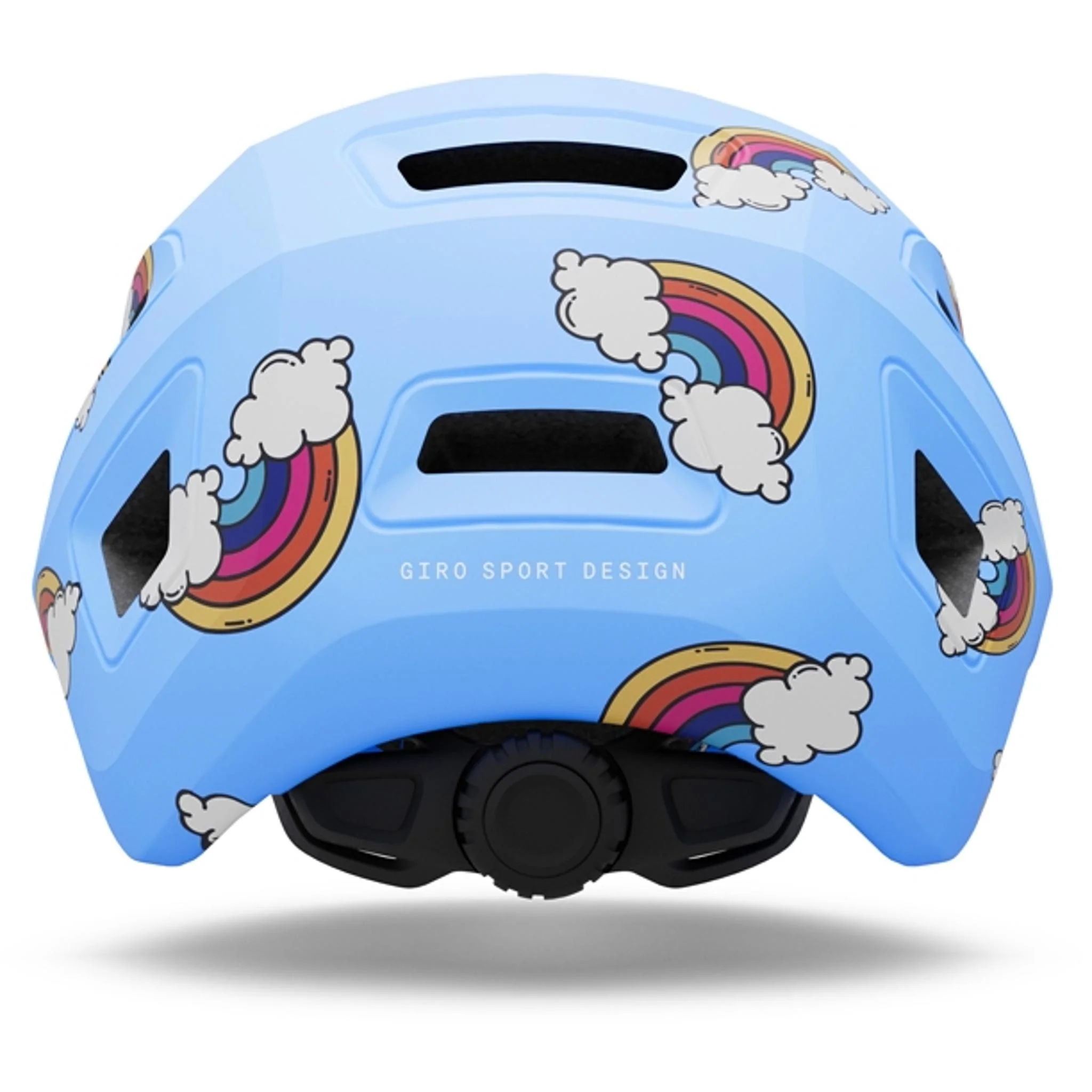 Giro Scamp II Kids Helmet Matte Blue/Rainbows - Image 3