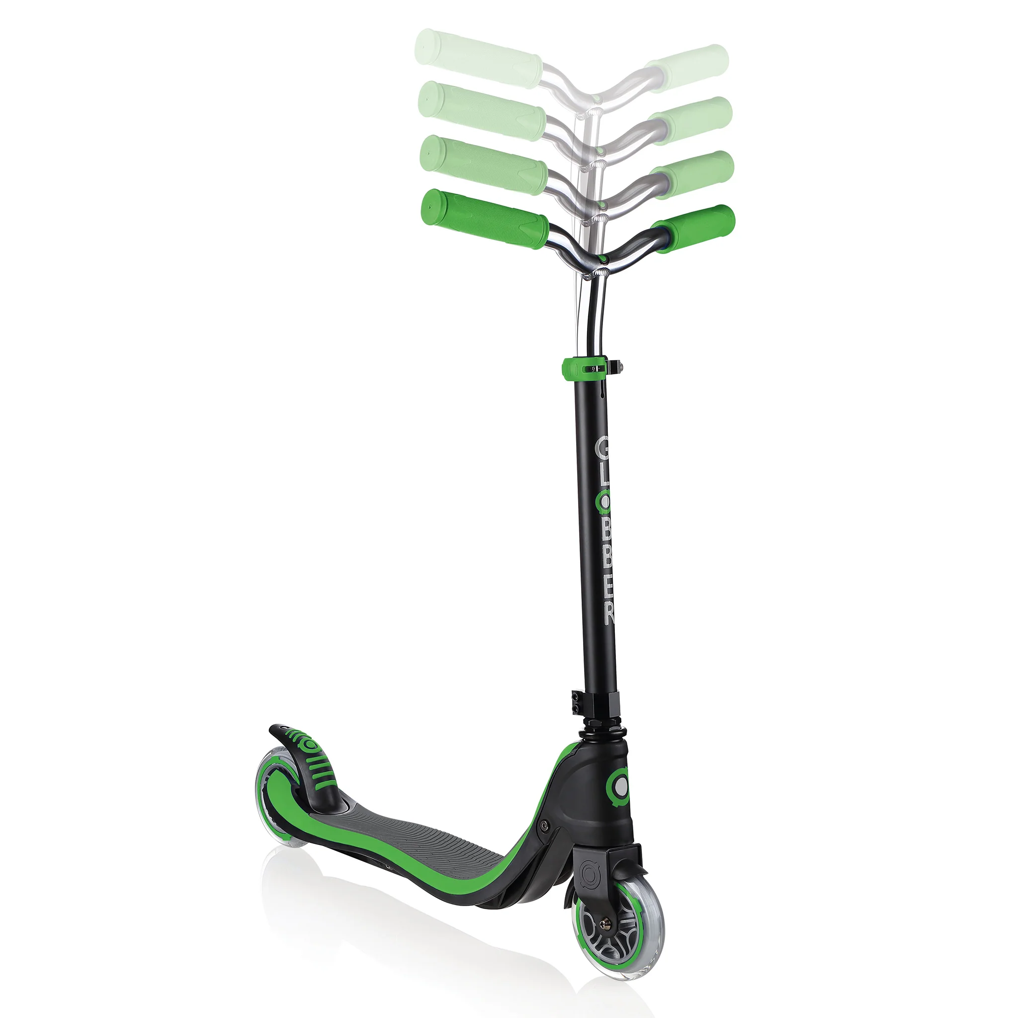 Globber Flow 125 Teen Scooter Neon Green - Image 3