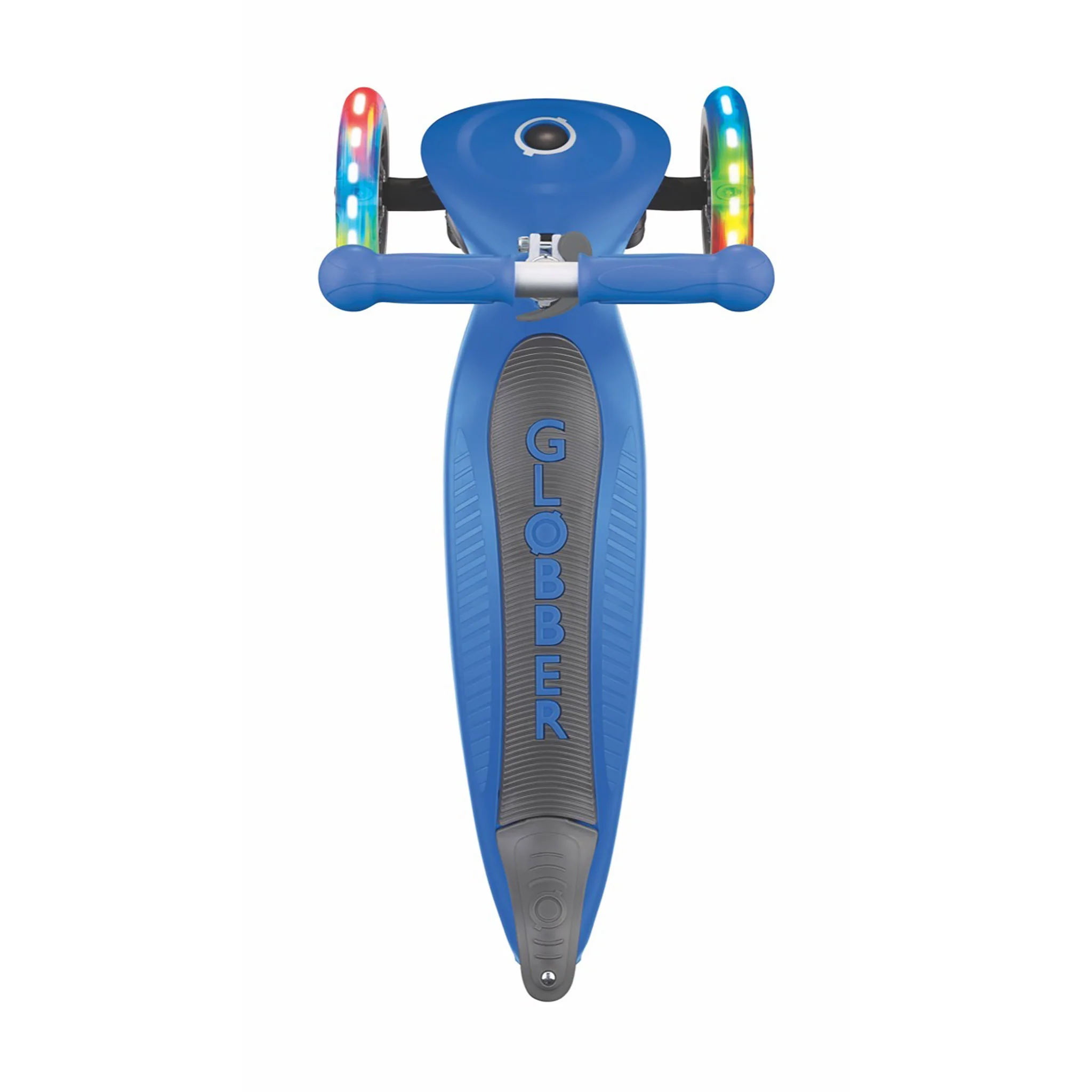 Globber Kids Primo Foldable Lights Scooter Navy Blue - Image 4