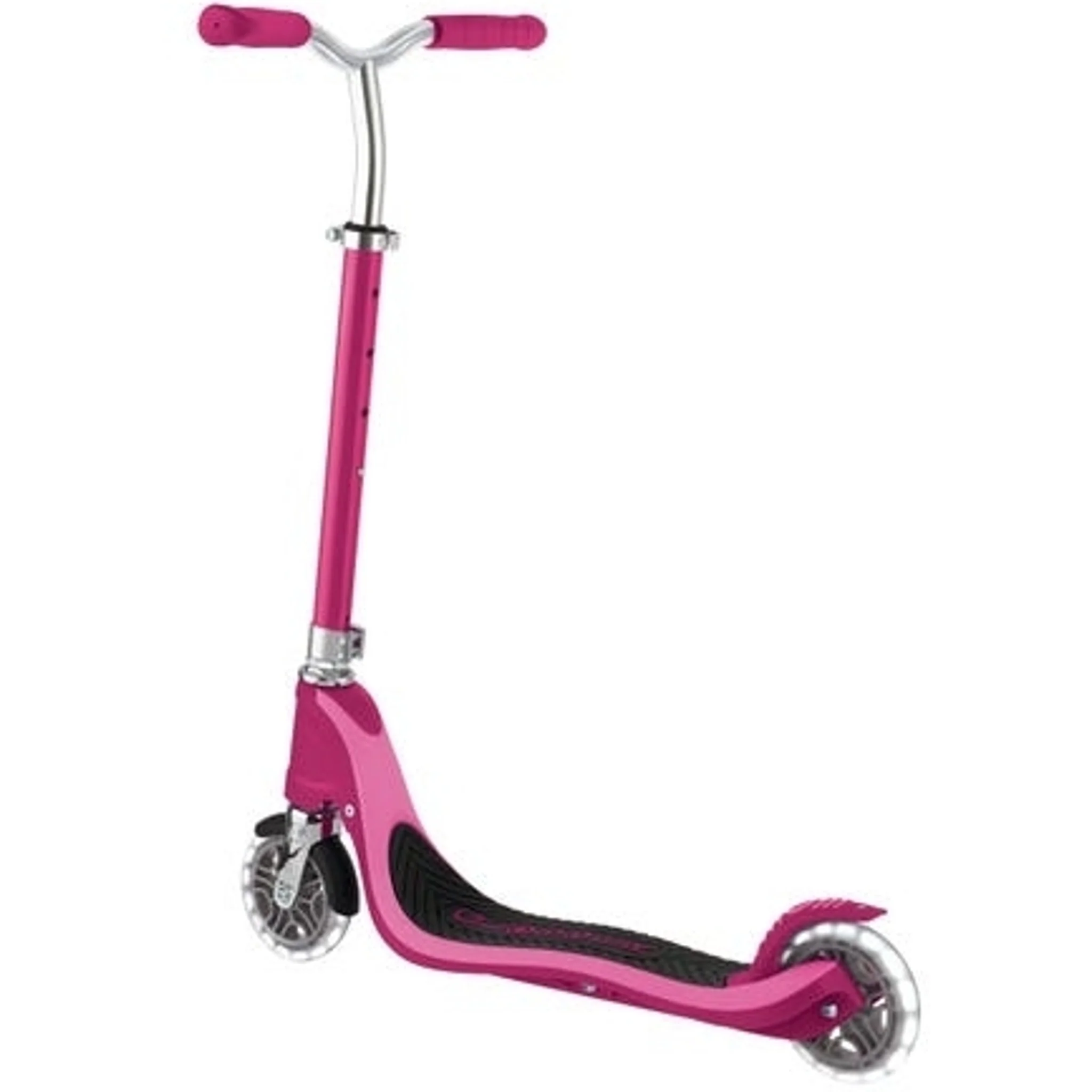 Globber Flow 125 Kids Scooter with Light Up Wheels Ruby - Image 3