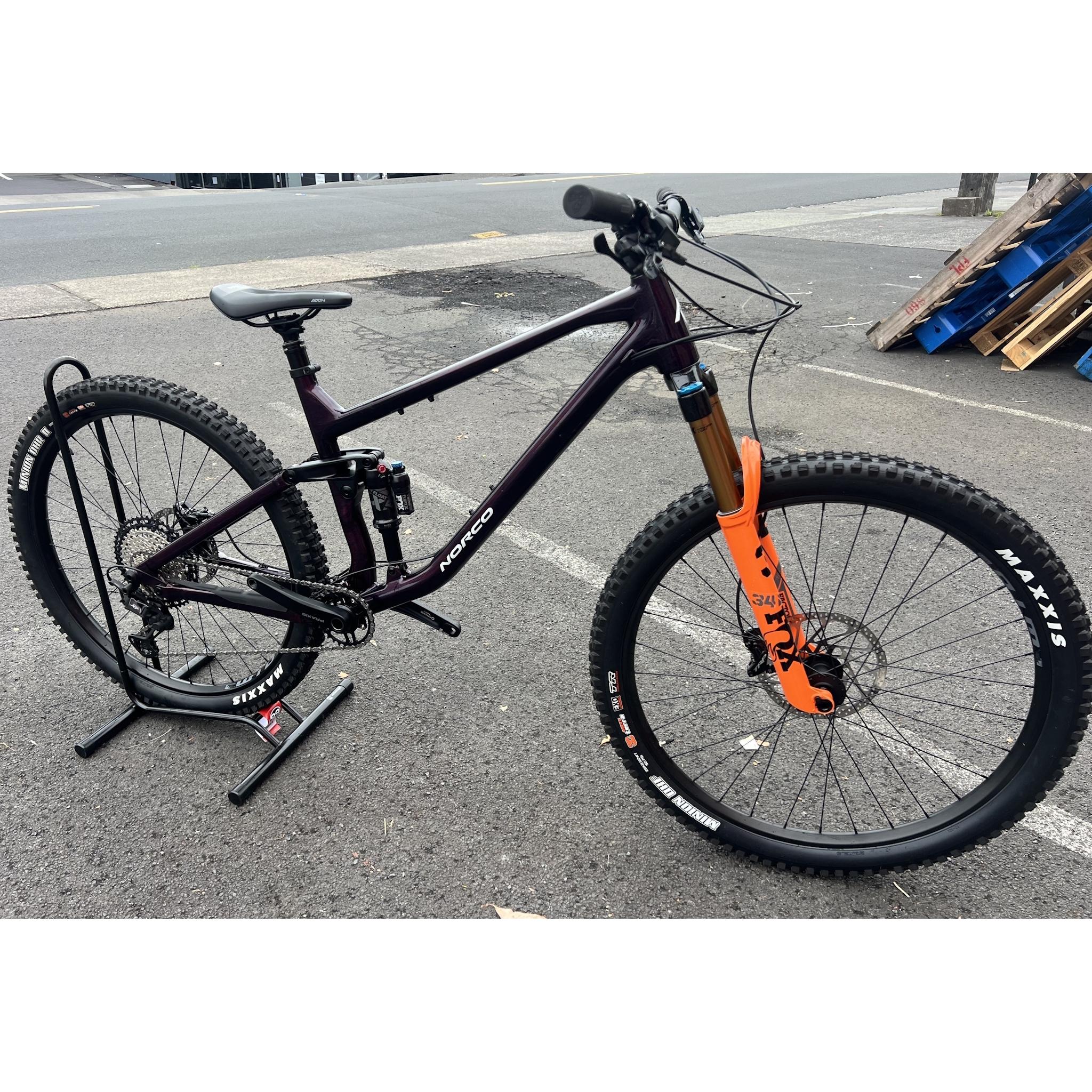 EX-DEMO Norco Fluid FS A1 29" Trail Bike Purple (XL) - Image 2