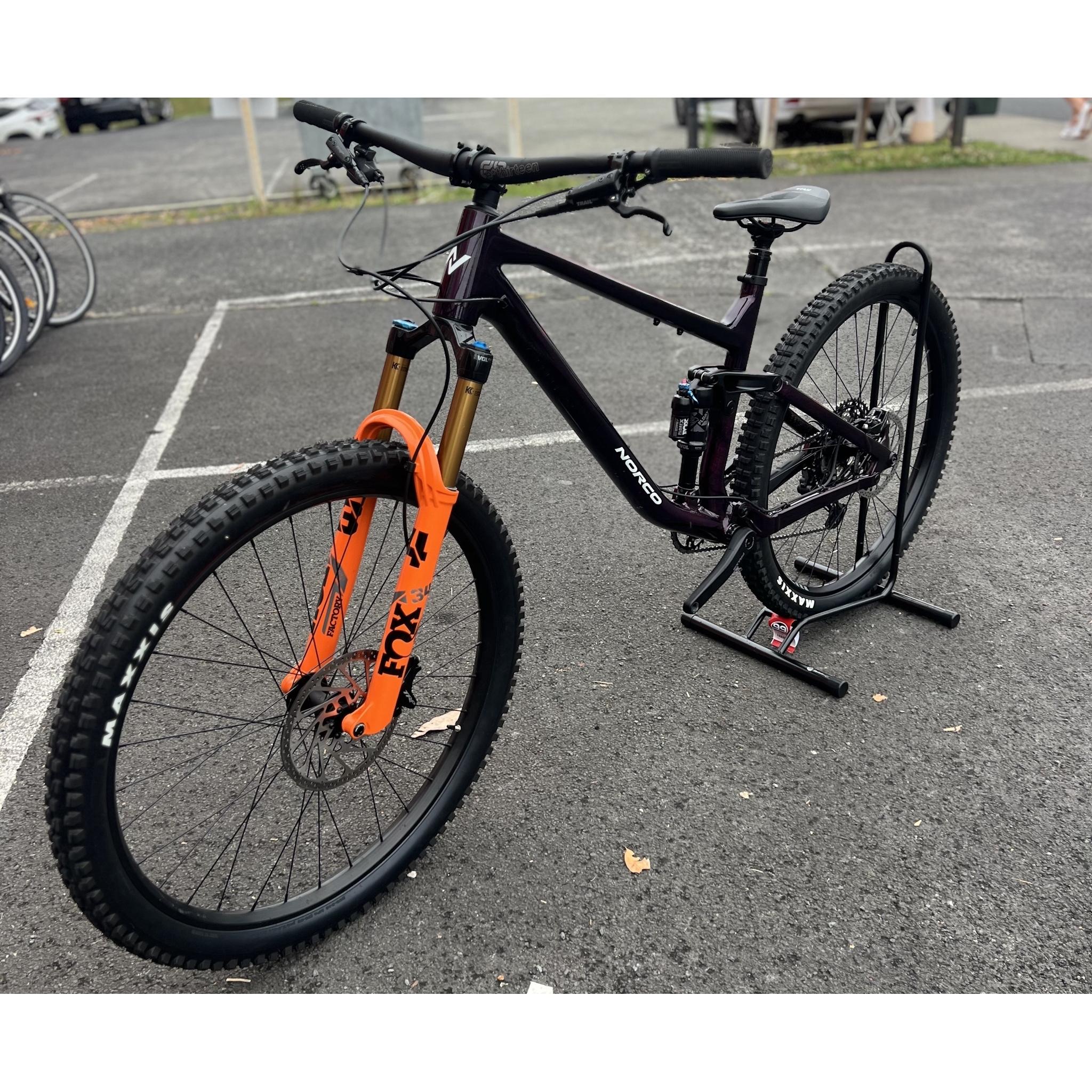 EX-DEMO Norco Fluid FS A1 29" Trail Bike Purple (XL) - Image 3
