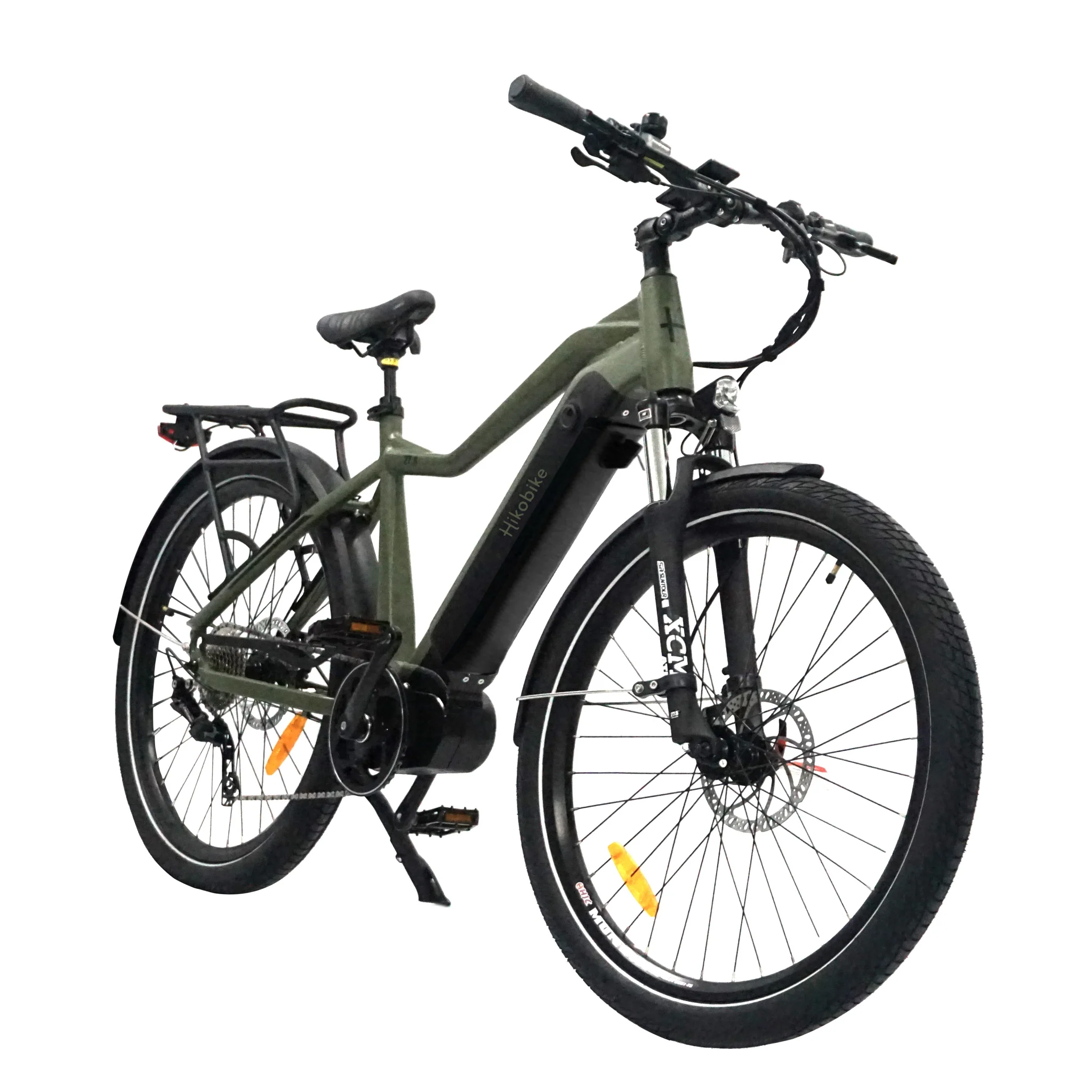 Hiko Ascent Electric Bike 500Wh Battery Olive Green - Image 2