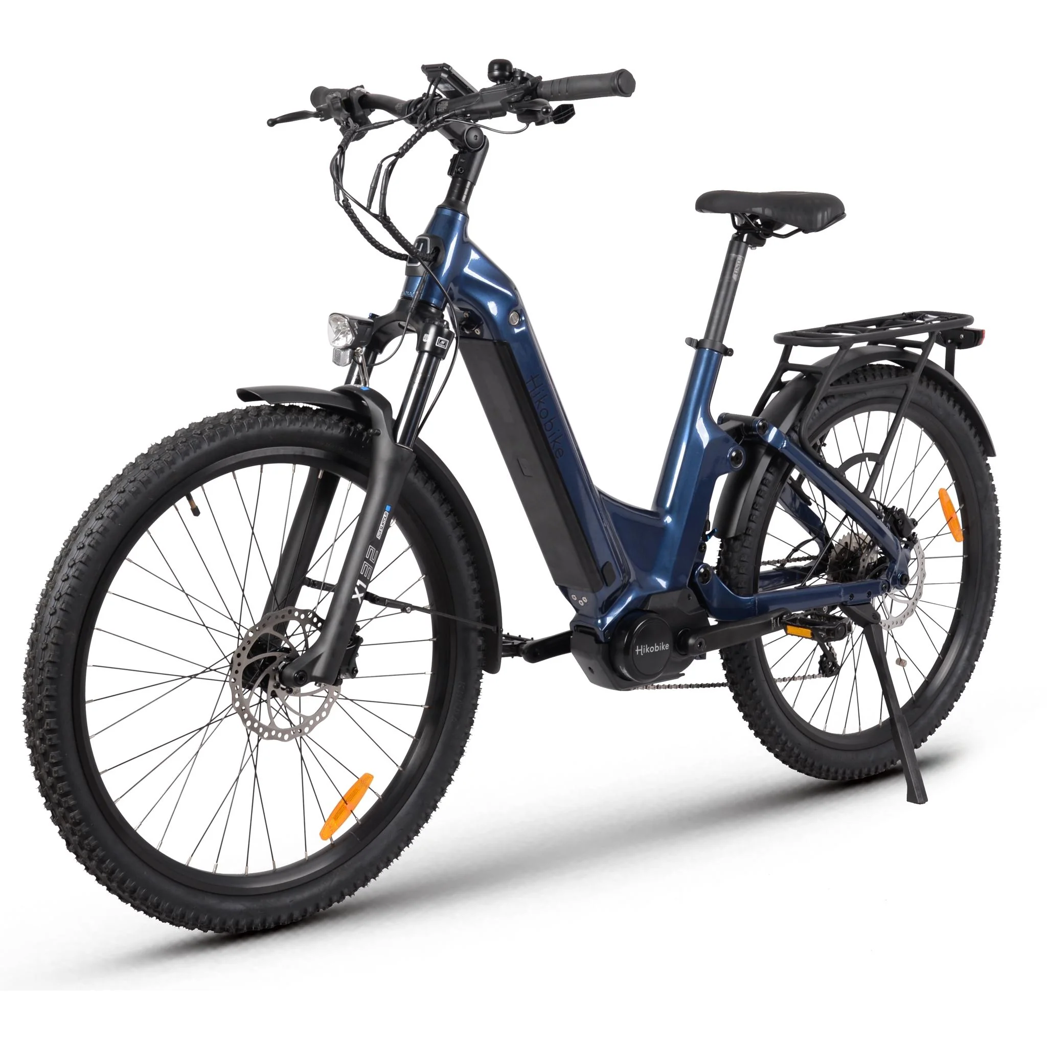 Hiko Patrol 26" Electric Hybrid Bike 720Wh Battery Blue - Image 3