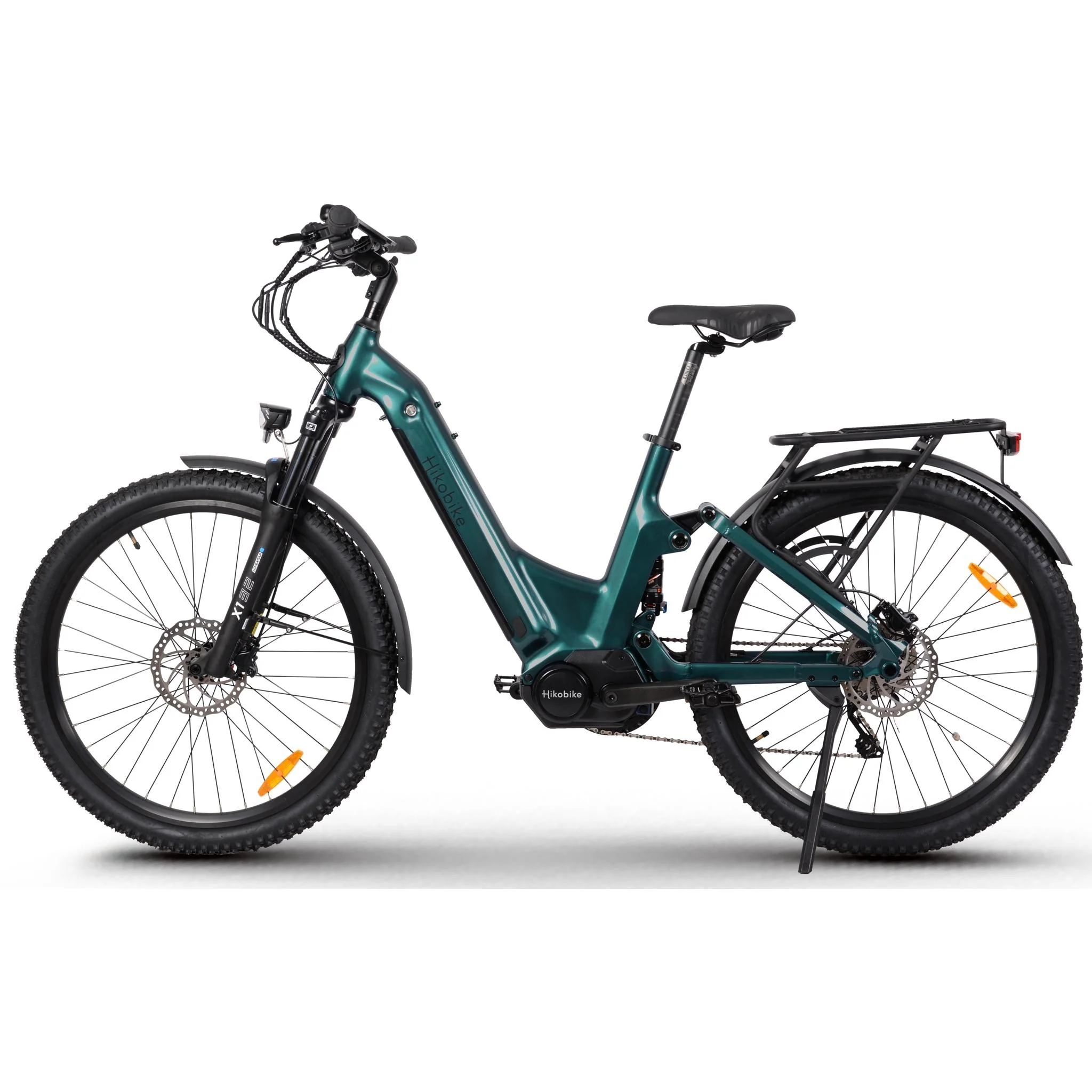 Hiko Patrol 26" Electric Hybrid Bike 720Wh Battery Green - Image 2