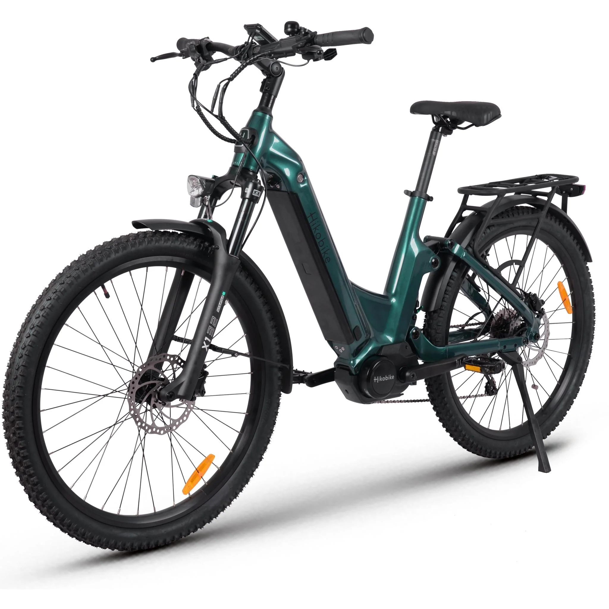Hiko Patrol 26" Electric Hybrid Bike 720Wh Battery Green - Image 3