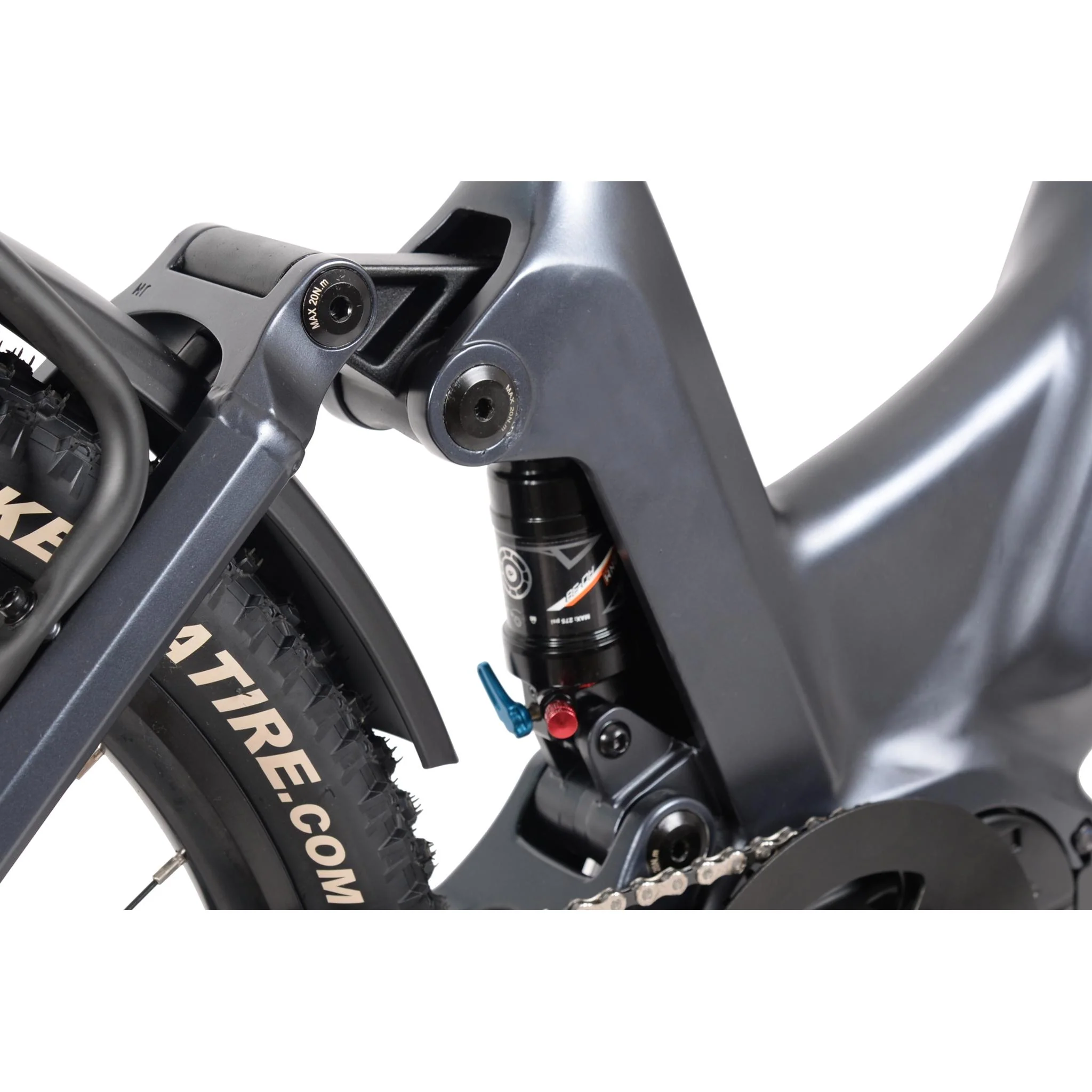 Hiko Patrol 26" Electric Hybrid Bike 720Wh Gunmetal Grey - Image 3