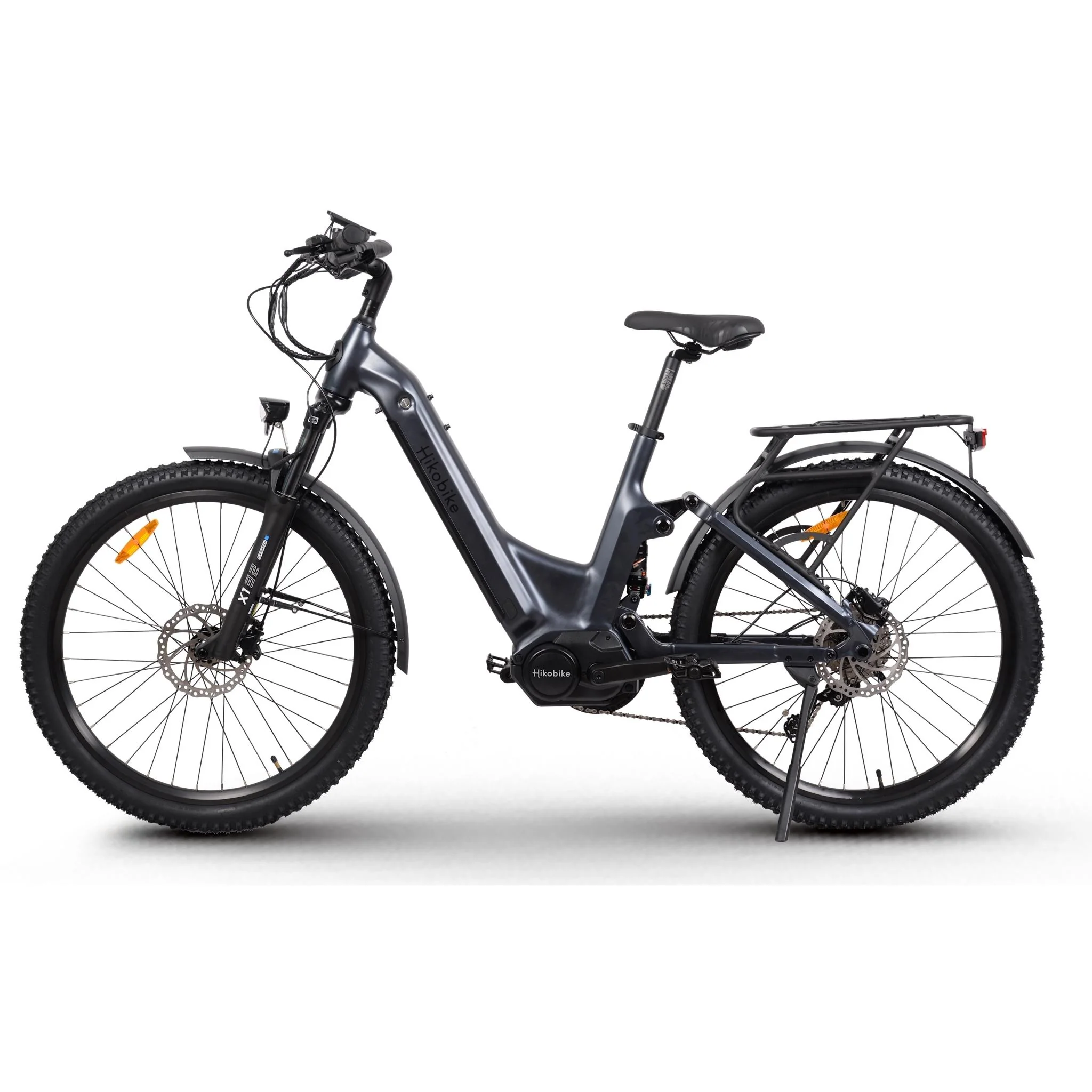 Hiko Patrol 26" Electric Hybrid Bike 720Wh Gunmetal Grey - Image 4