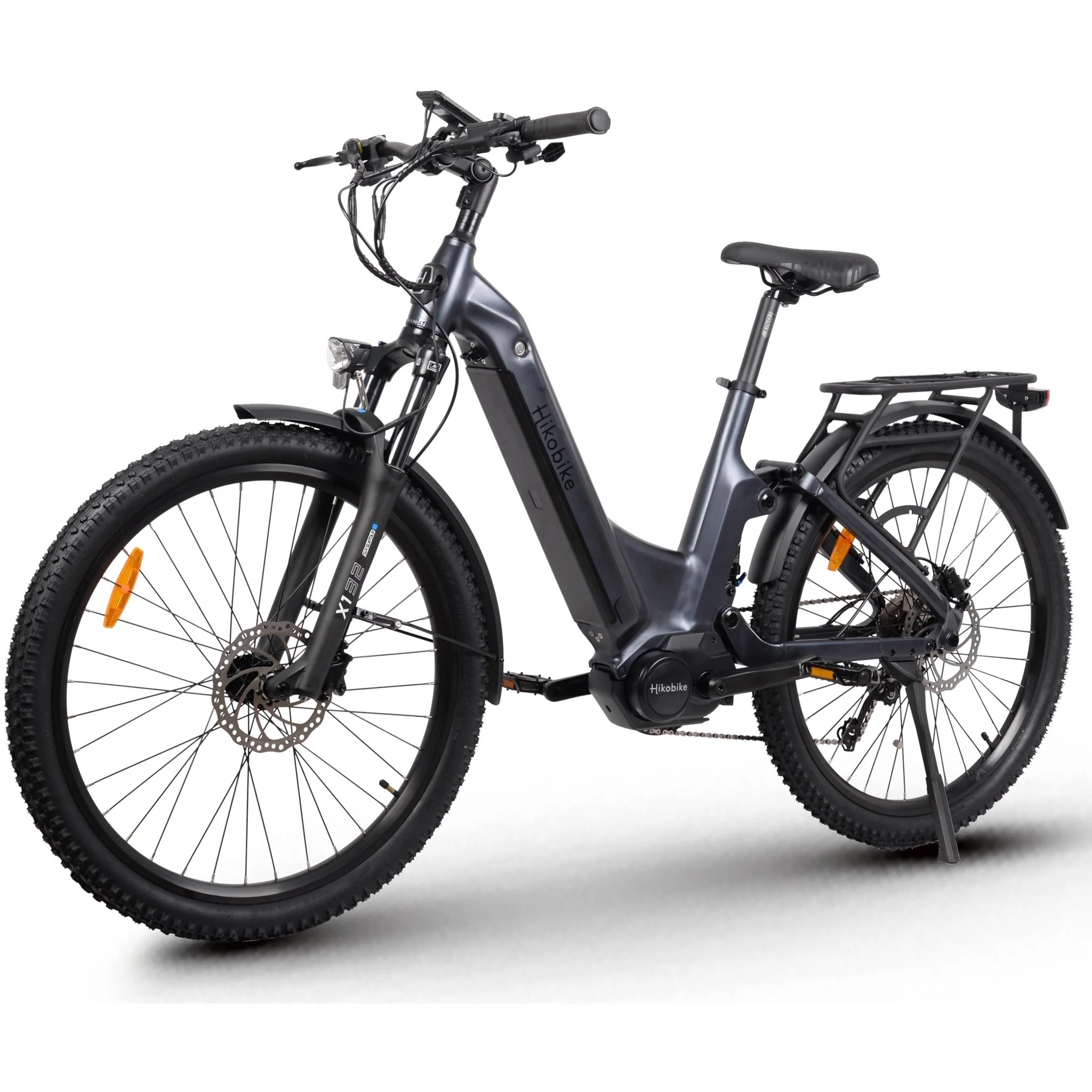 Hiko Patrol 26" Electric Hybrid Bike 720Wh Gunmetal Grey - Image 5