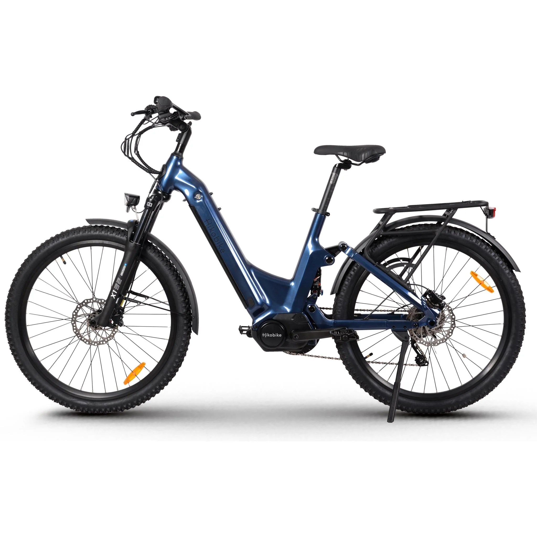 Hiko Patrol 27.5" Electric Hybrid Bike 720Wh Battery Blue - Image 2
