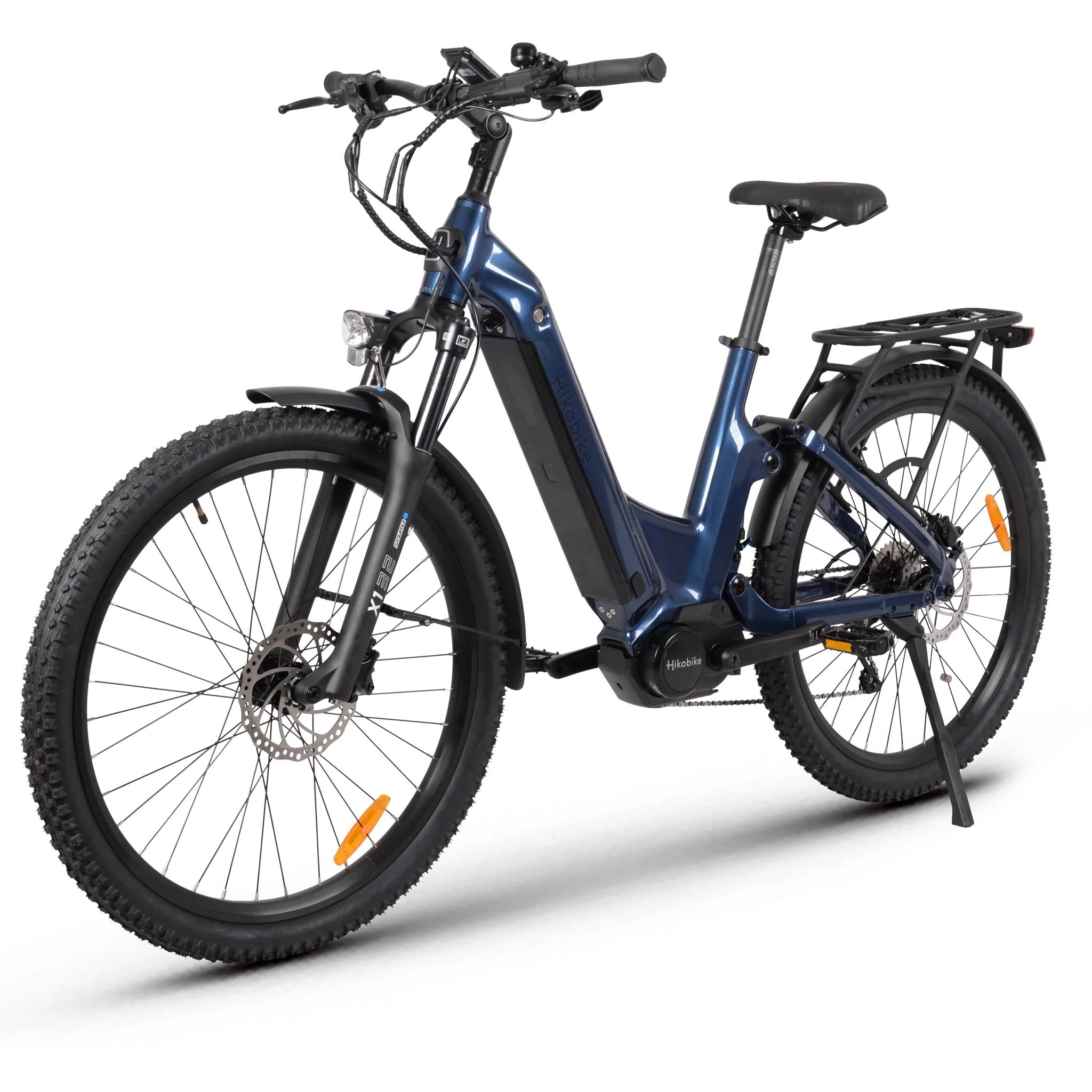 Hiko Patrol 27.5" Electric Hybrid Bike 720Wh Battery Blue - Image 3