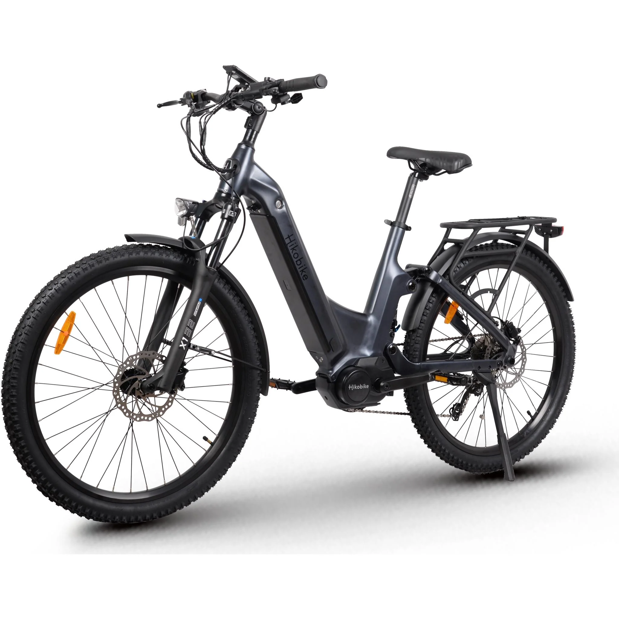 Hiko Patrol 27.5" Electric Hybrid Bike 720Wh Gunmetal Grey - Image 5