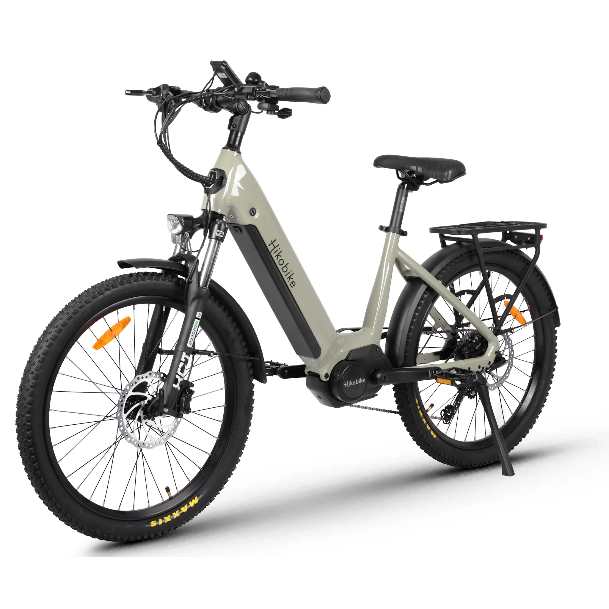 Hiko Swift 24" Electric Hybrid Bike Grey - Image 3