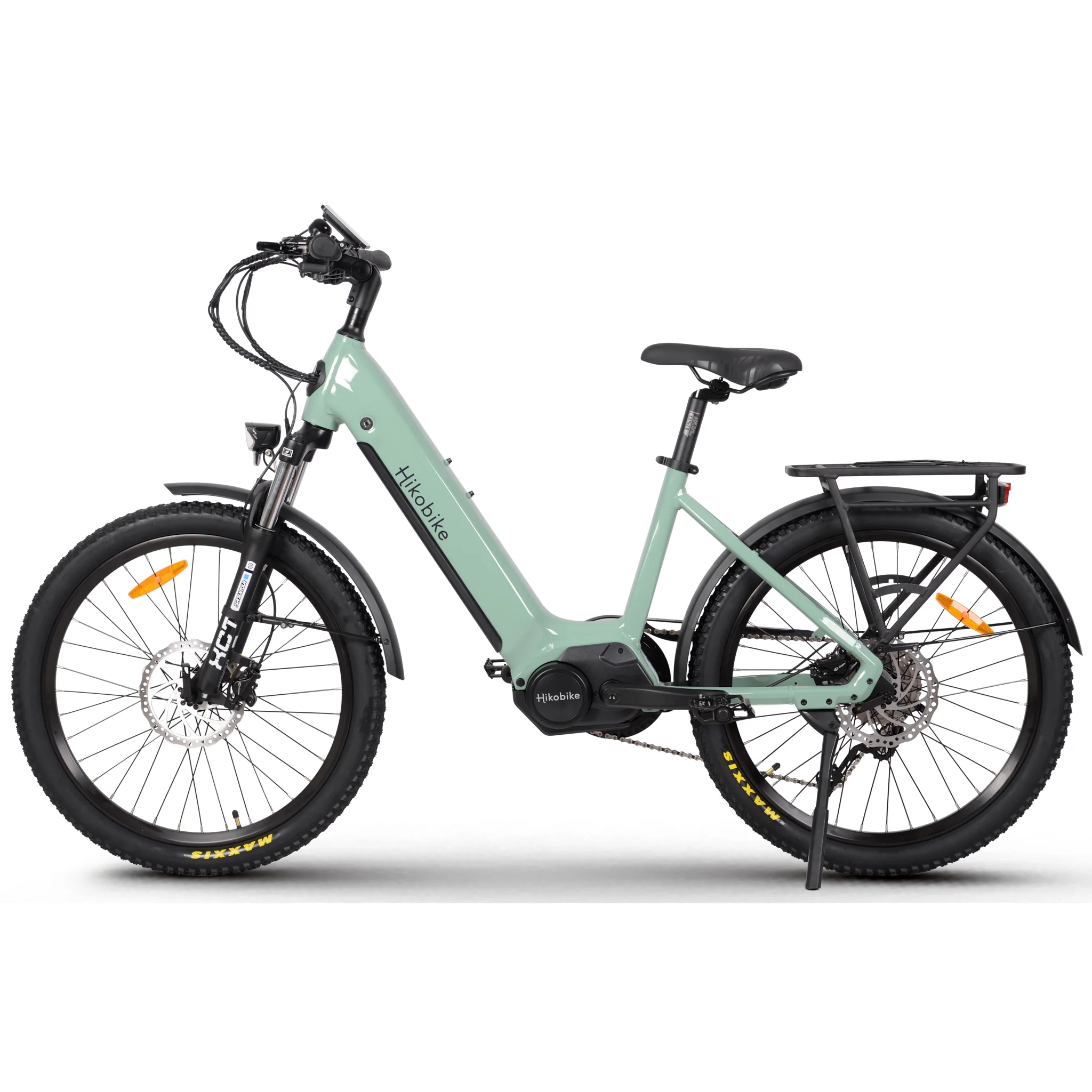 Hiko Swift 24" Electric Hybrid Bike Sage - Image 5