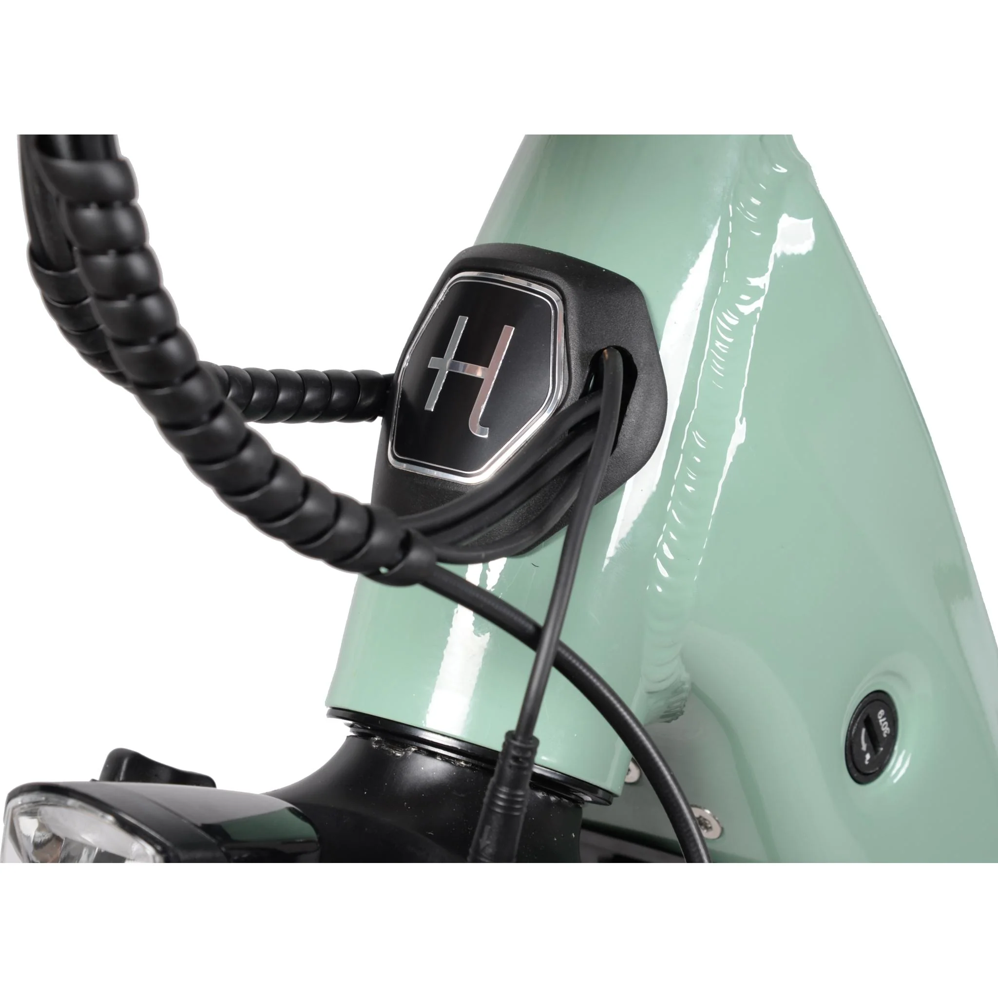 Hiko Swift 24" Electric Hybrid Bike Sage - Image 7