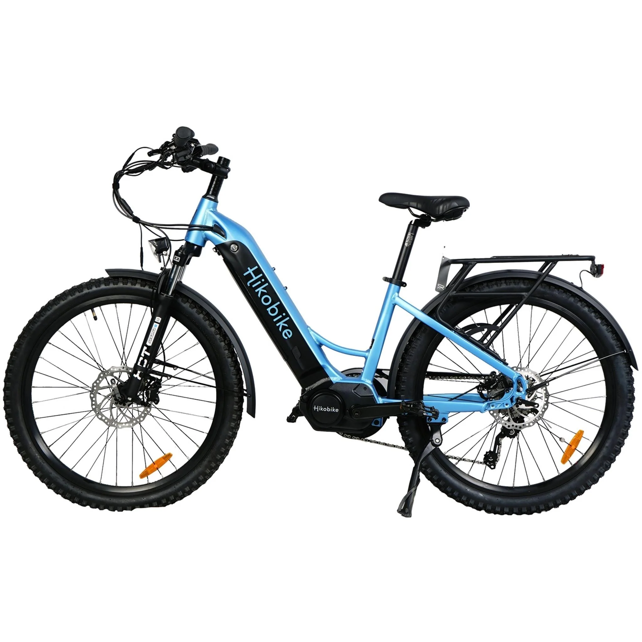 Hiko Vibe Electric Hybrid Bike 672Wh Battery Blue - Image 2