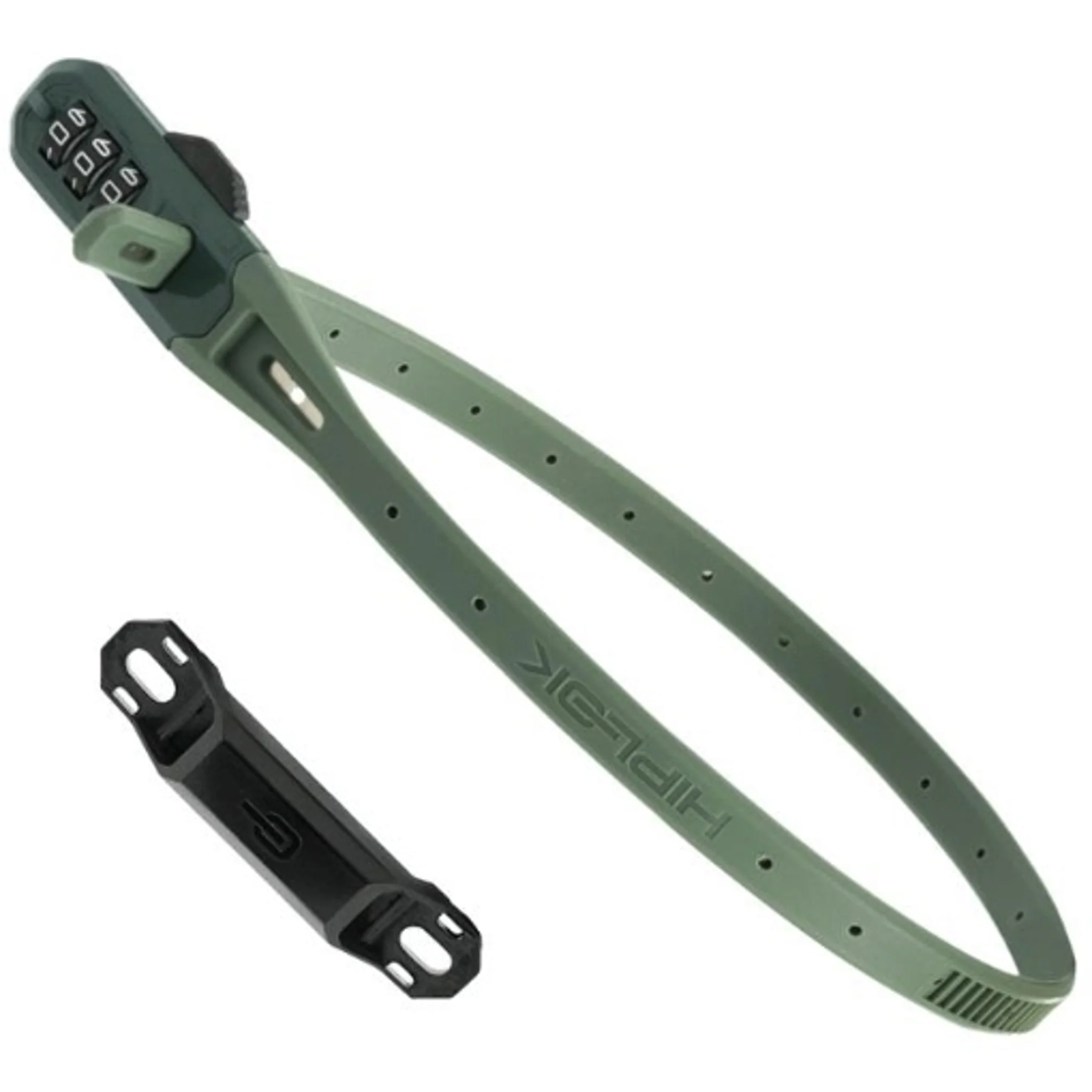 Hiplok Z-Lok V2 Combo Lock 45cm Green (includes Frame Bracket) - Image 2