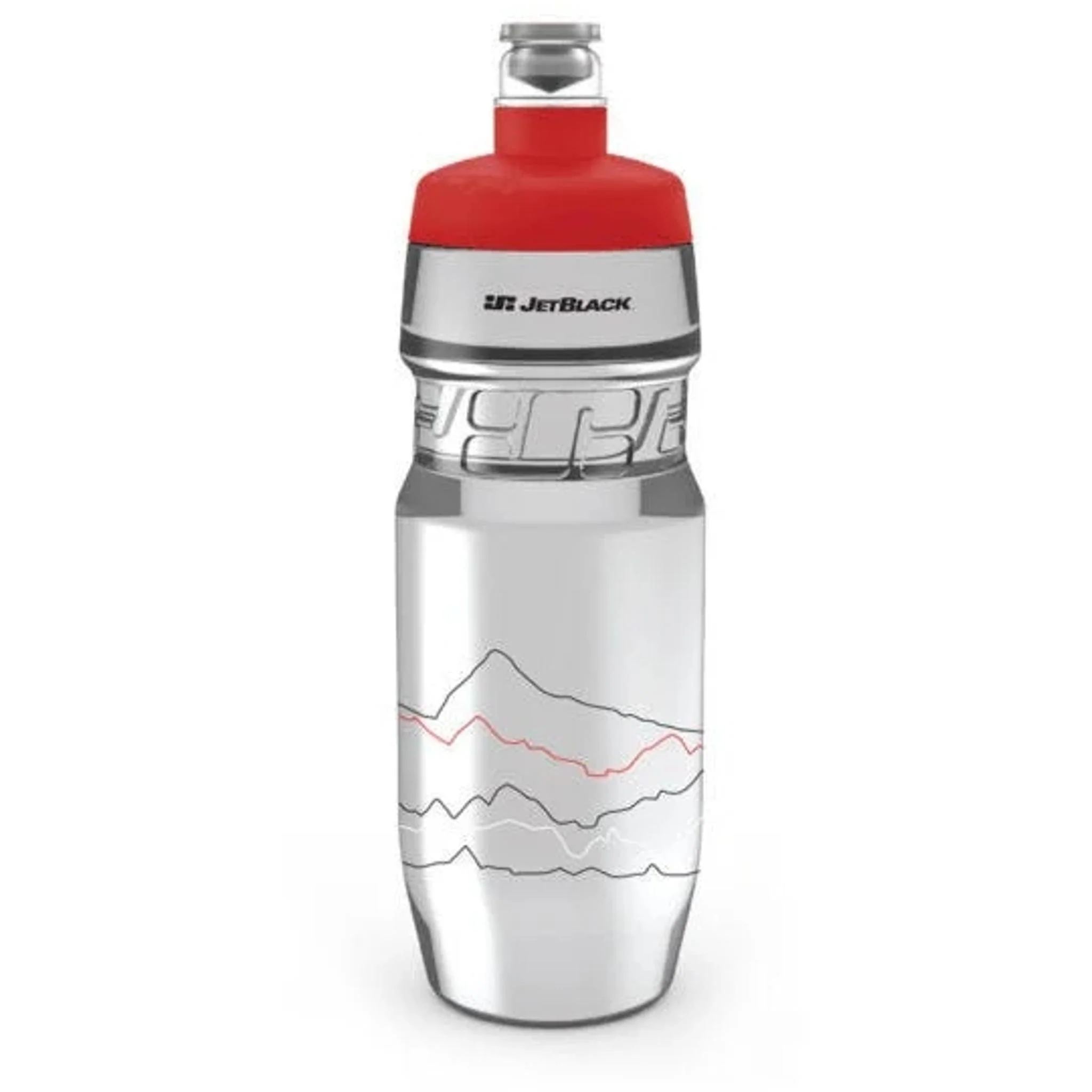 JetBlack Icon Bottle 710mL Clear/Red