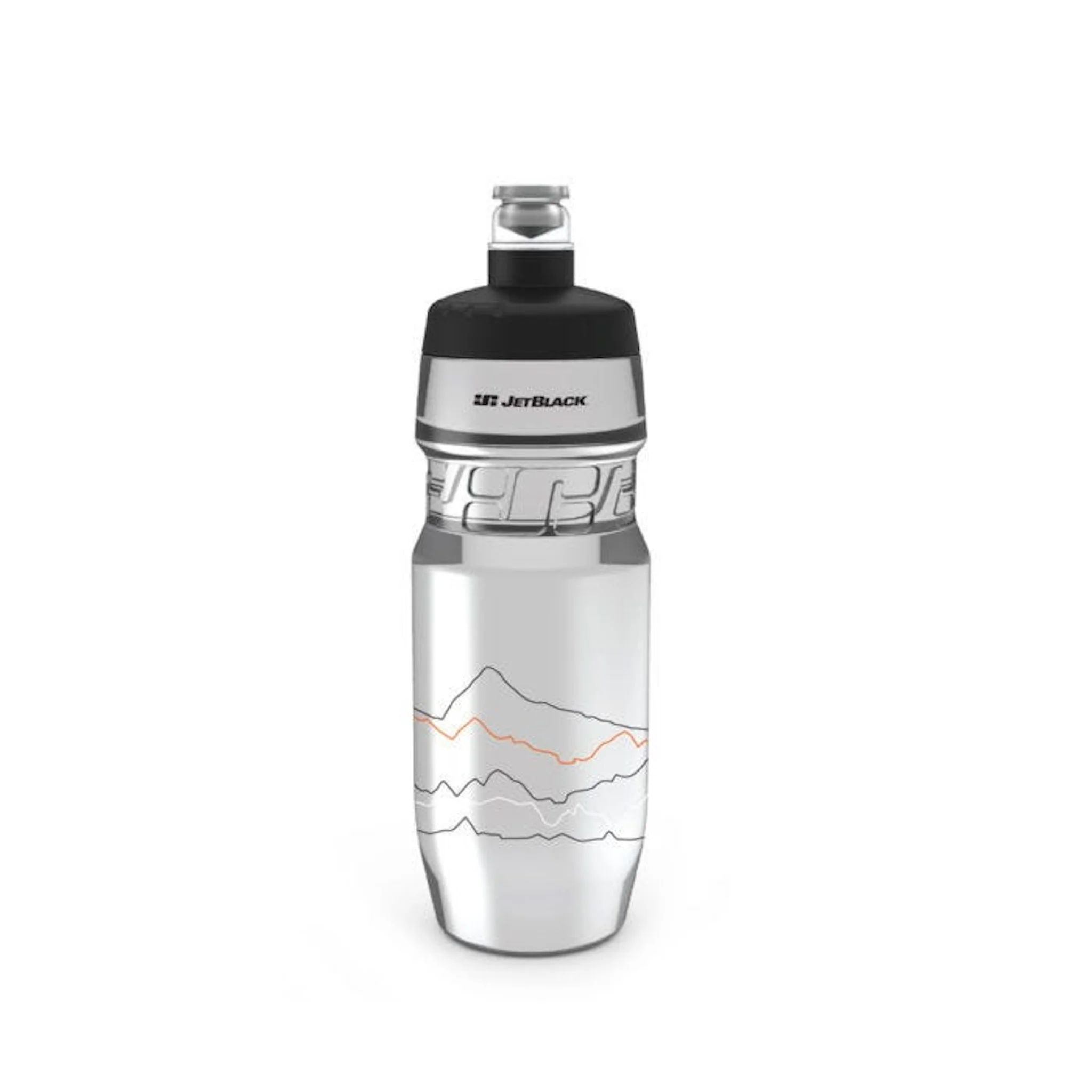 JetBlack Icon Bottle Clear Black 710mL