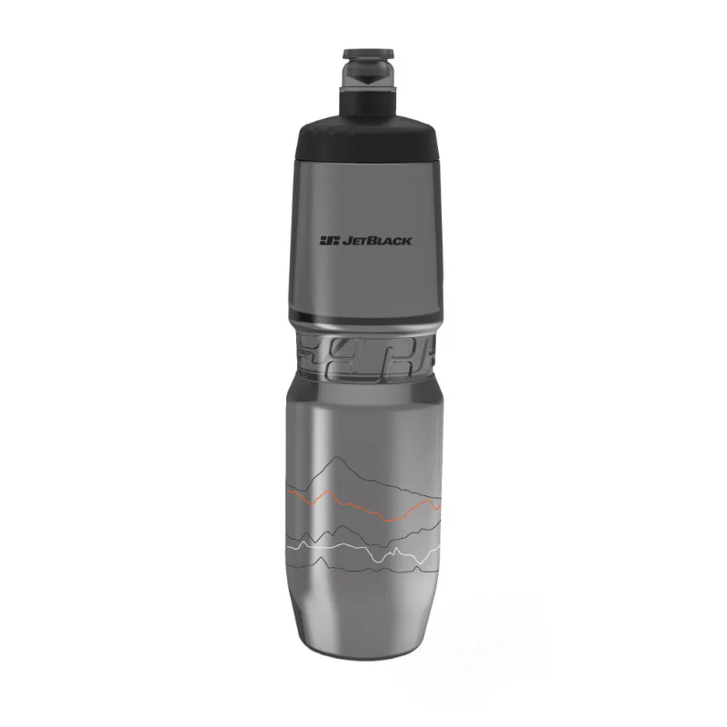 Jetblack Icon Bottle 900ml Smoke with Black Lid
