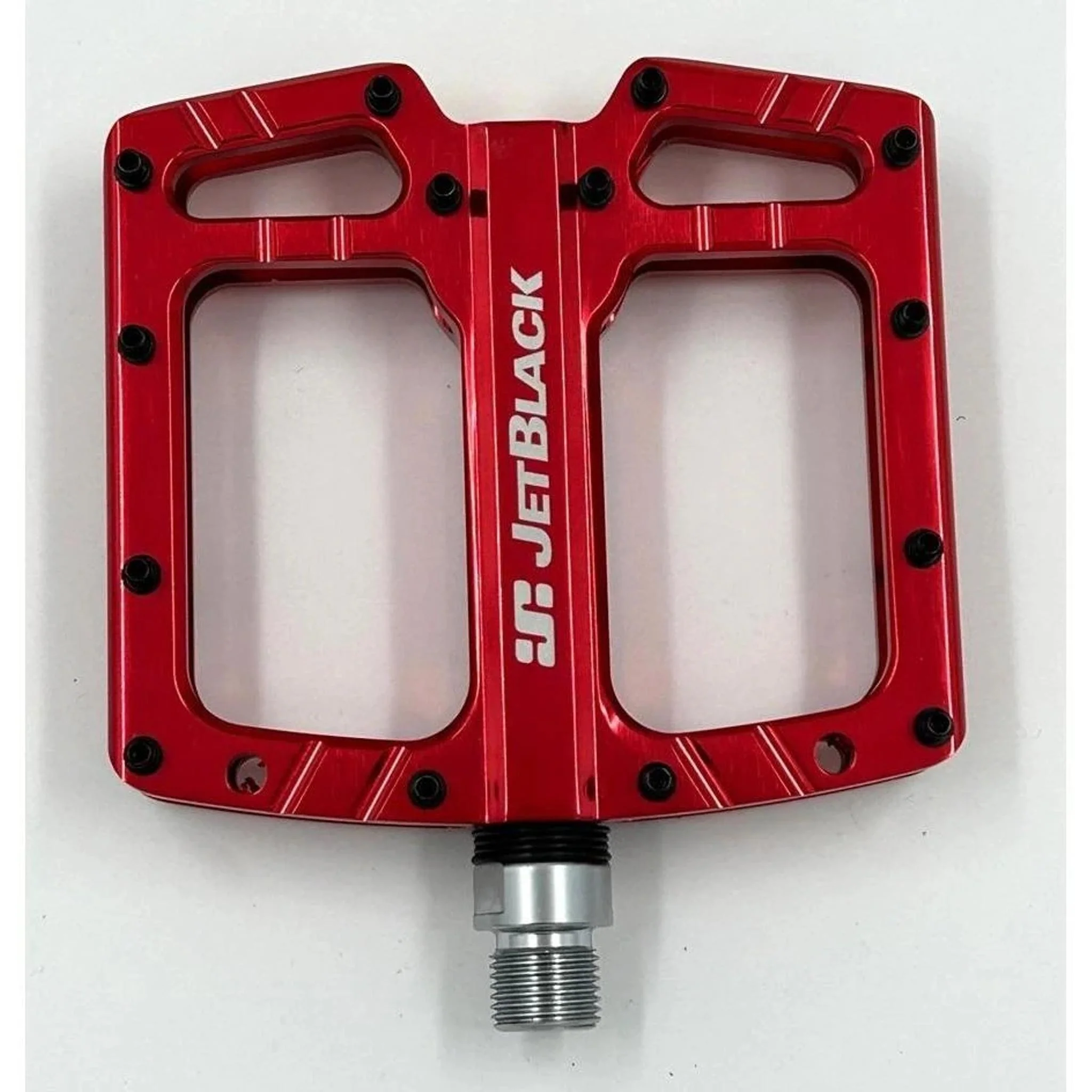 Jetblack Ultralite Low Profile Flat MTB Pedals Red