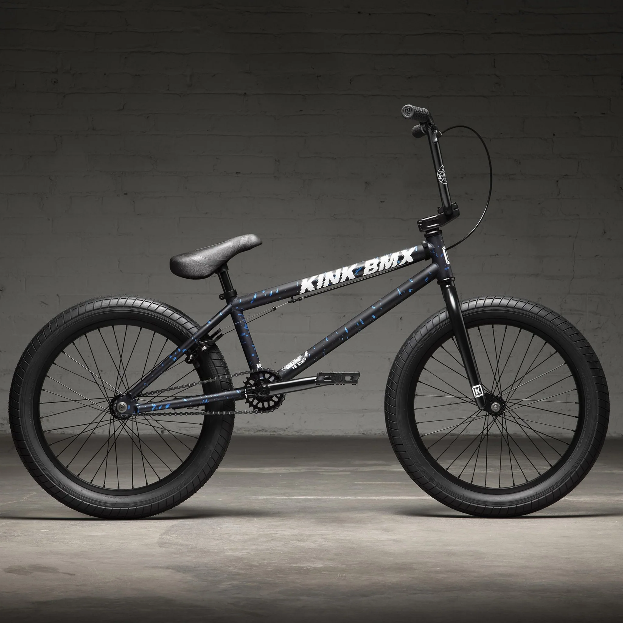 Kink Curb BMX Bike Matte Blood Blue - Image 3