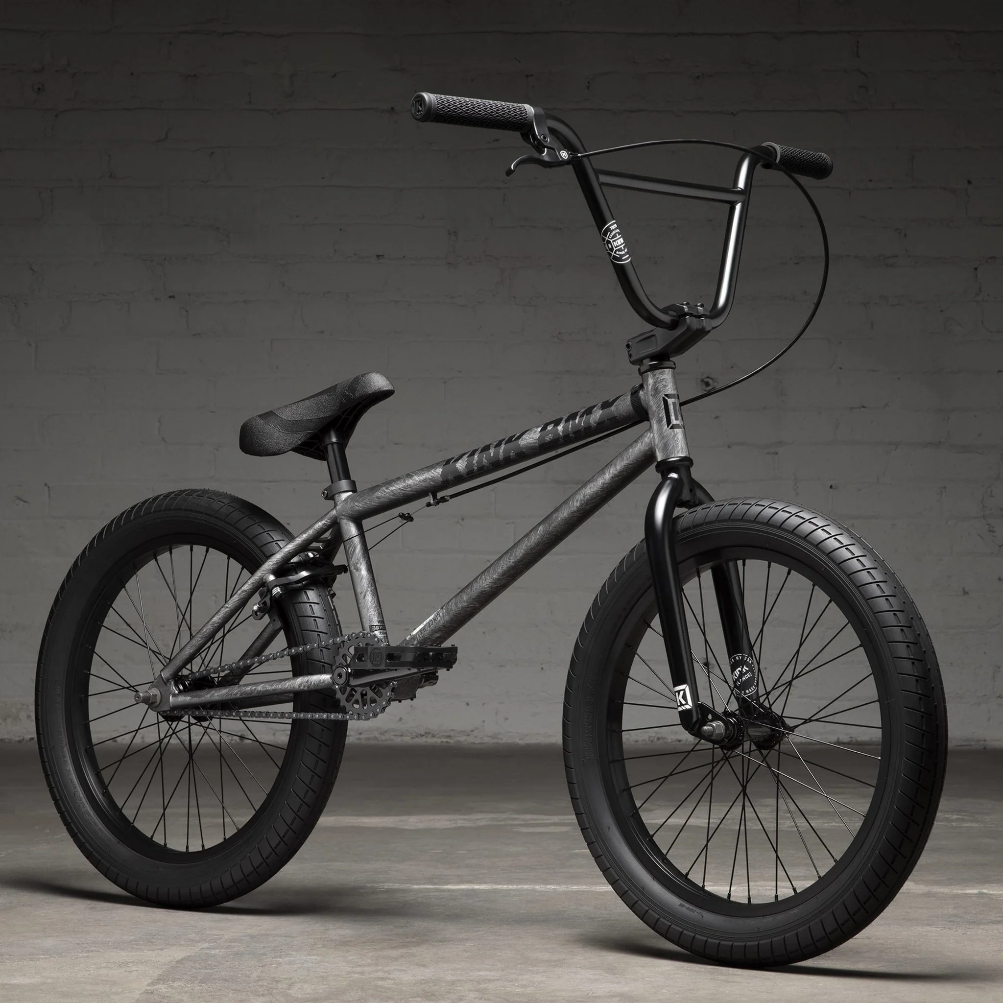 Kink Curb BMX Bike Matte Brushed Silver - Image 2