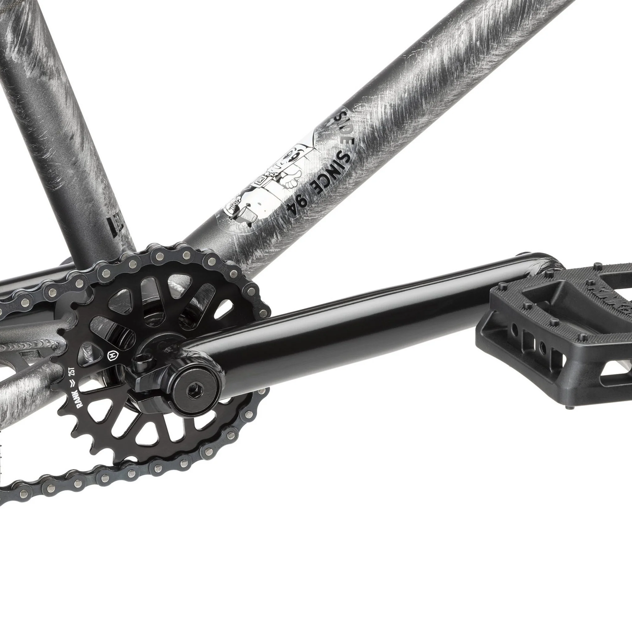 Kink Curb BMX Bike Matte Brushed Silver - Image 6