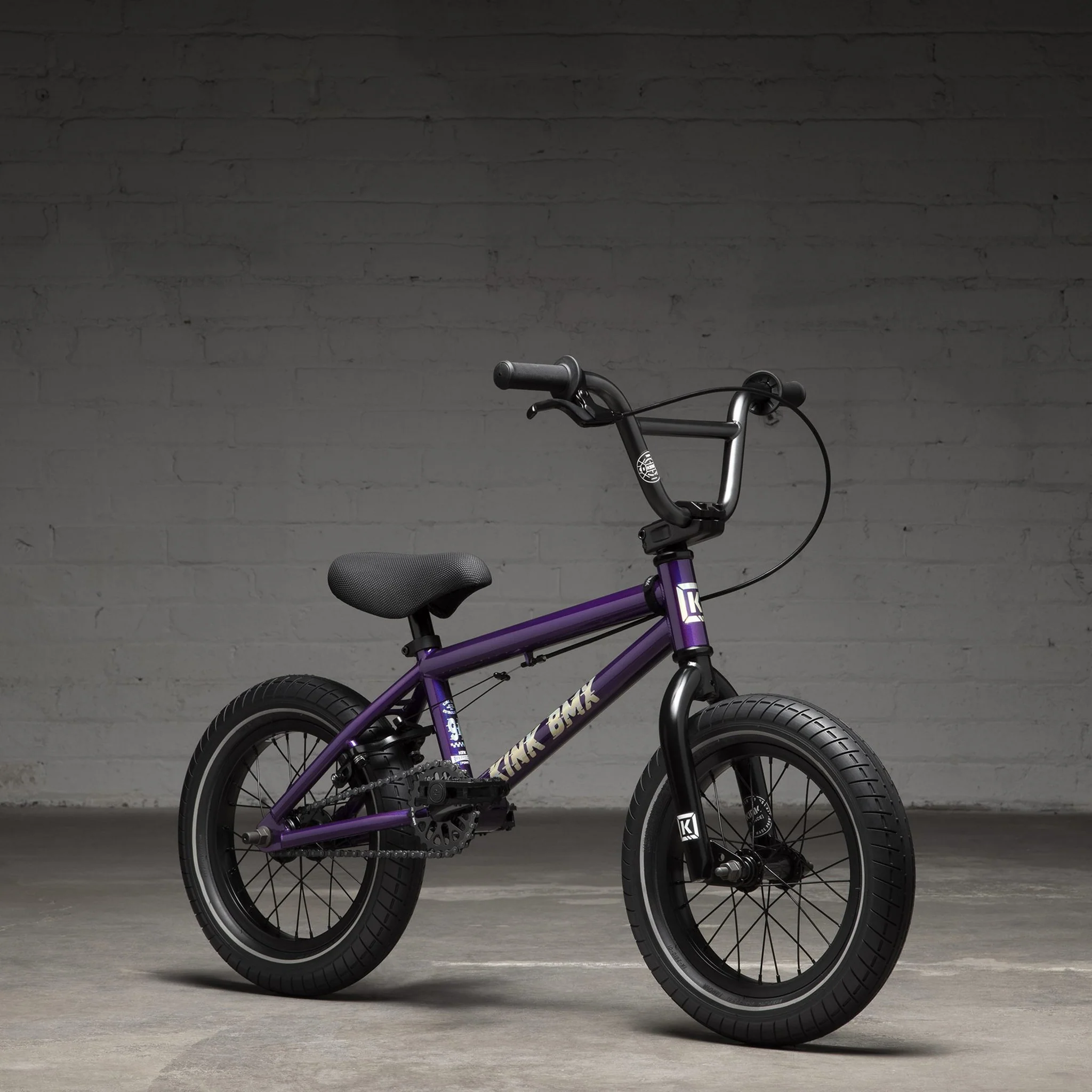 Kink Pump 14" Kids BMX Bike Gloss Digital Purple - Image 2