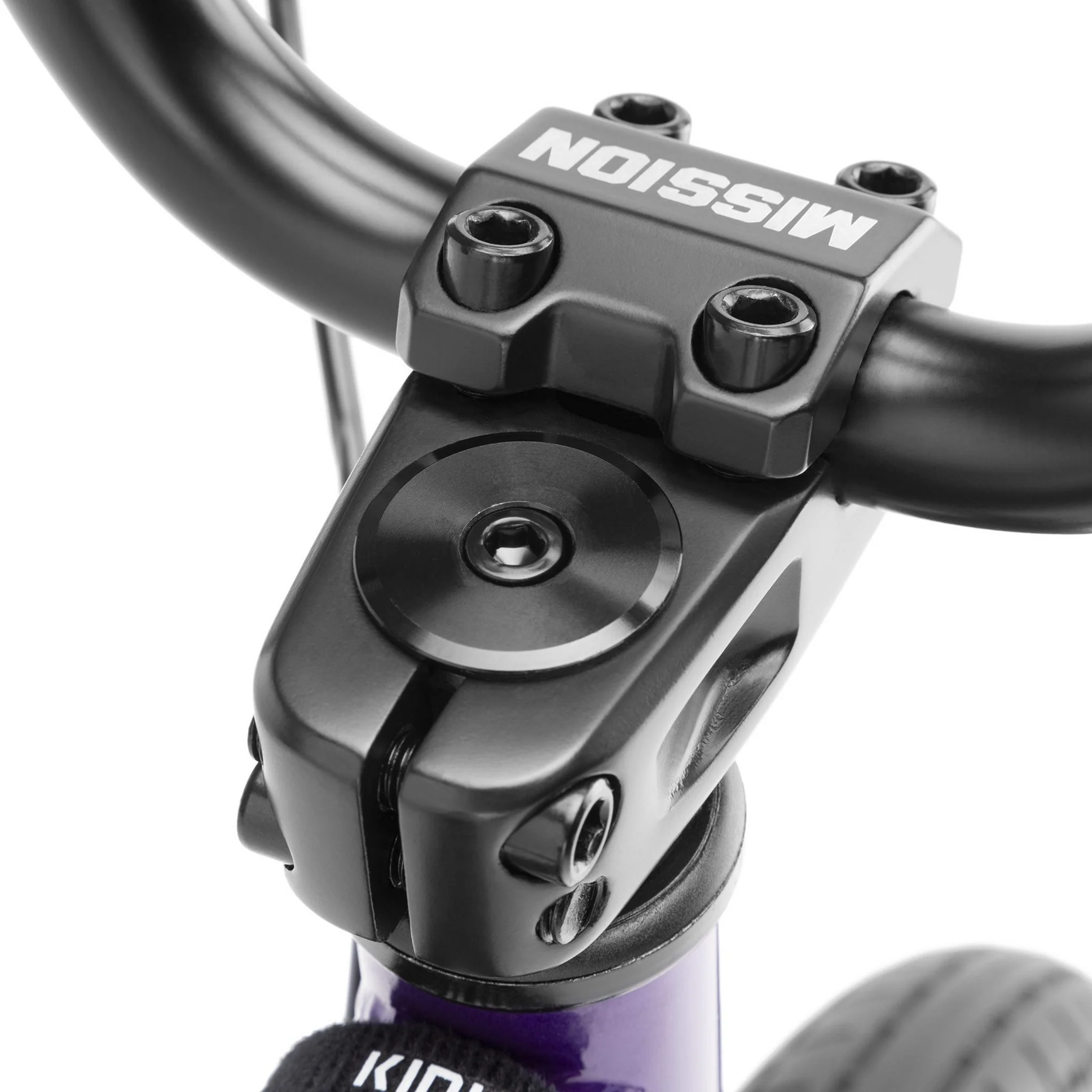 Kink Pump 14" Kids BMX Bike Gloss Digital Purple - Image 4