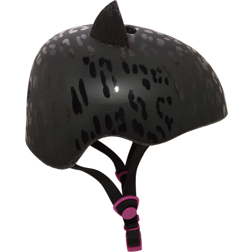 Krash Leopard Kitty Youth Black Helmet - Image 5