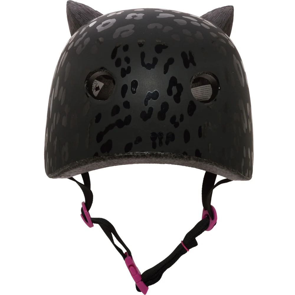 Krash Leopard Kitty Youth Black Helmet - Image 6