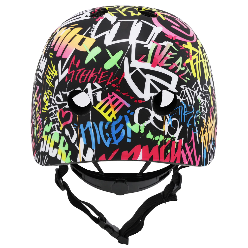 Krash Street Writer Youth Black/Neon Helmet - Image 5