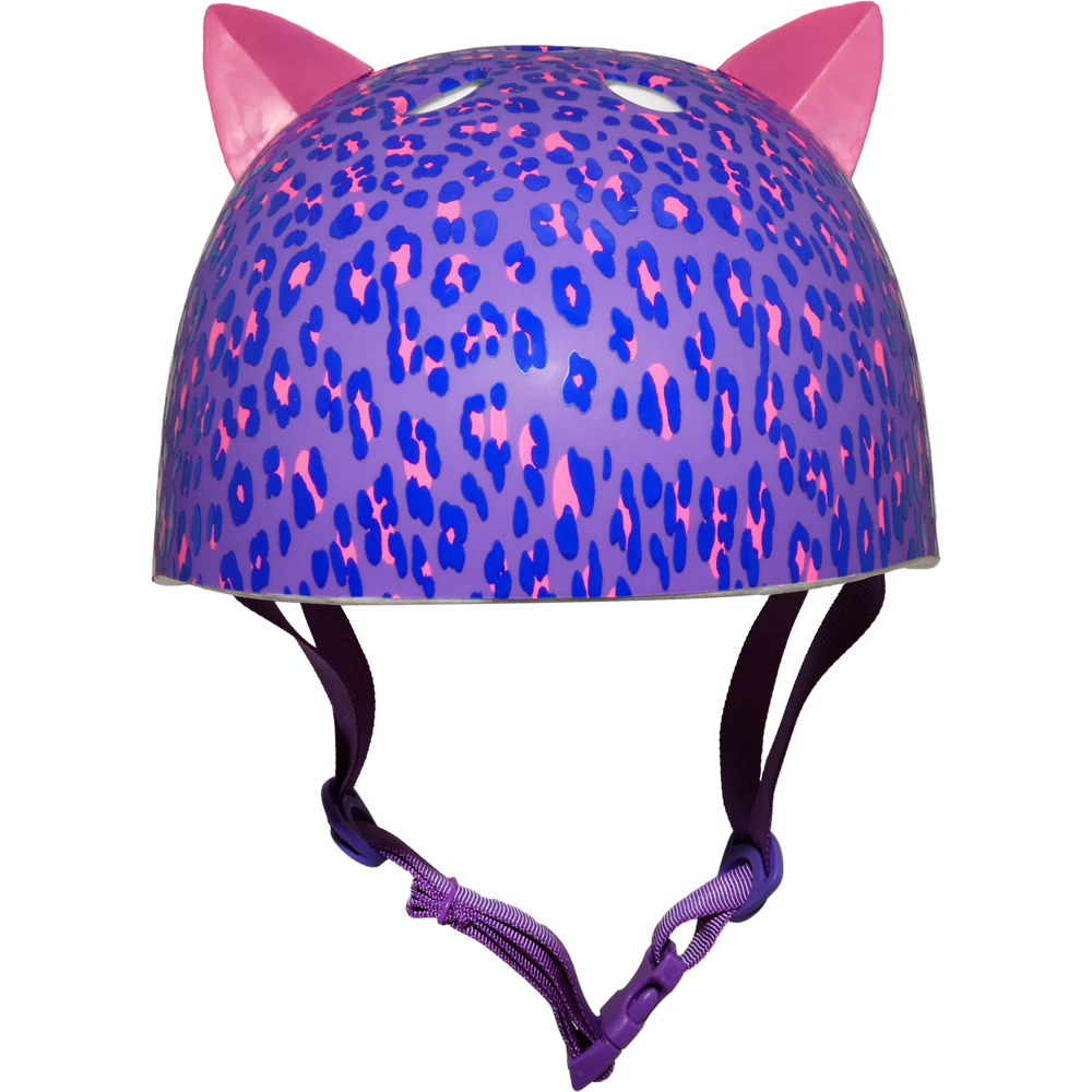 Krash Leopard Kitty Youth Helmet Purple - Image 2