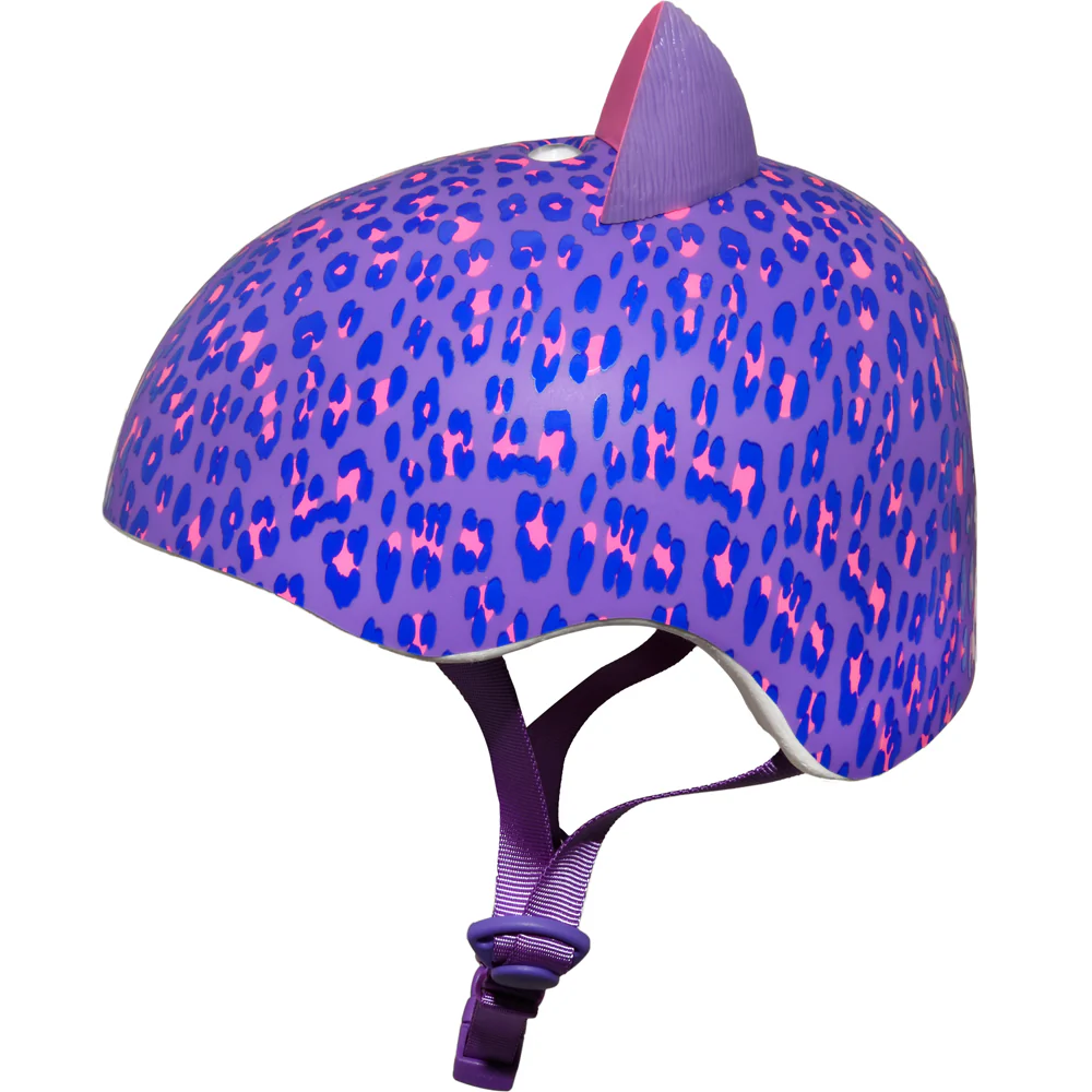 Krash Leopard Kitty Youth Helmet Purple - Image 3