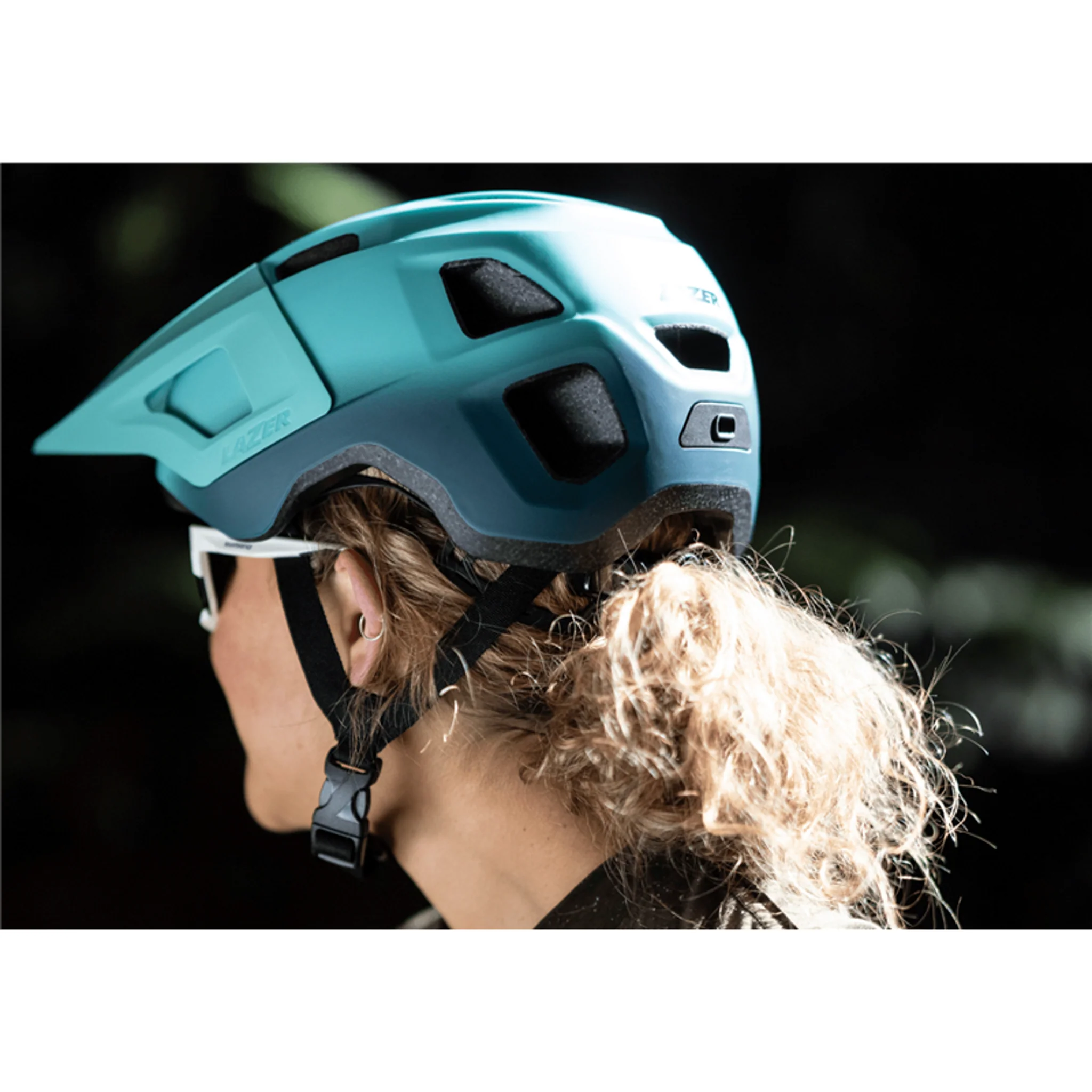 Lazer Finch Kineticore Youth/Adult XS MTB Helmet Matte Teal - Image 3