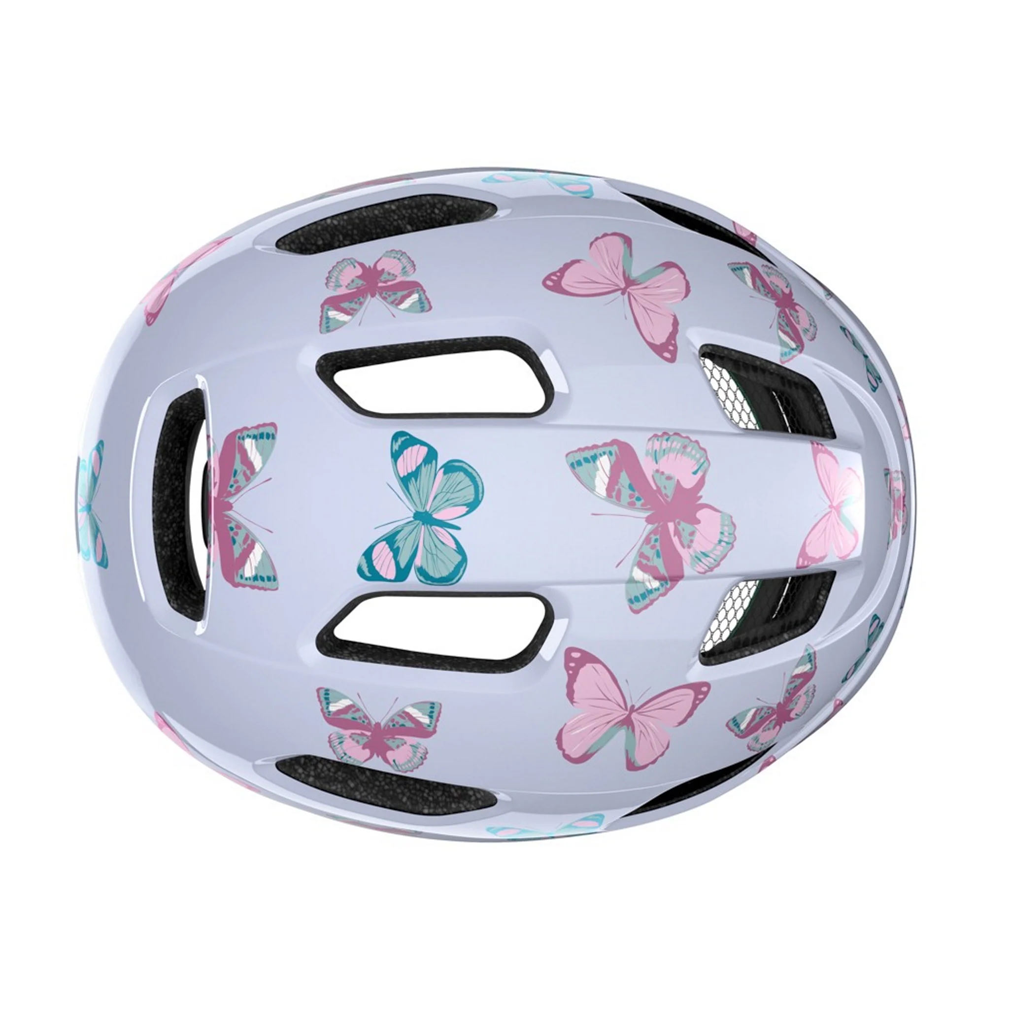 Lazer Nutz Kineticore Kid's Helmet Pink Butterflys - Image 4
