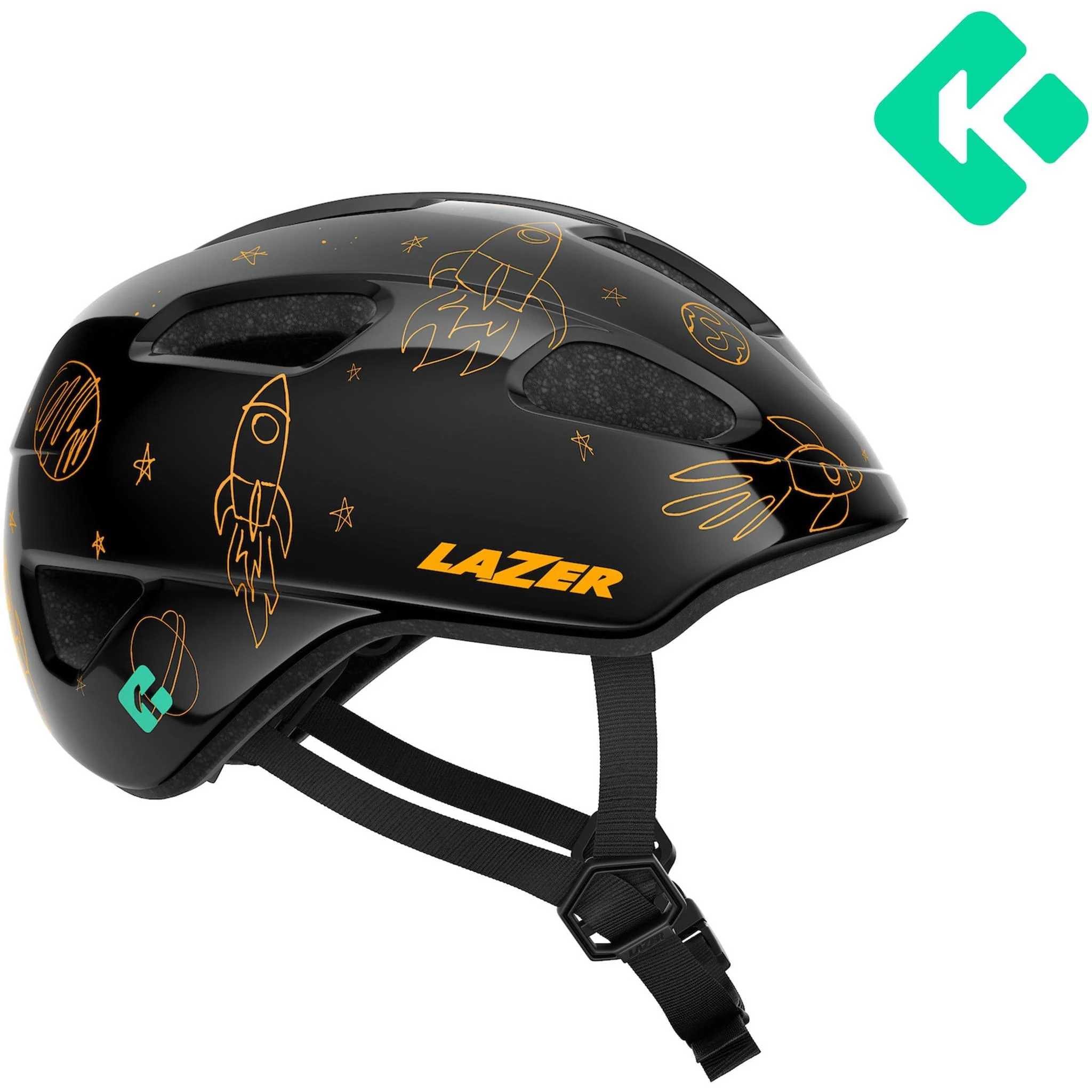 Lazer PNut 2.0 Kineticore Toddler Helmet Flying Rockets UNI 46-52cm