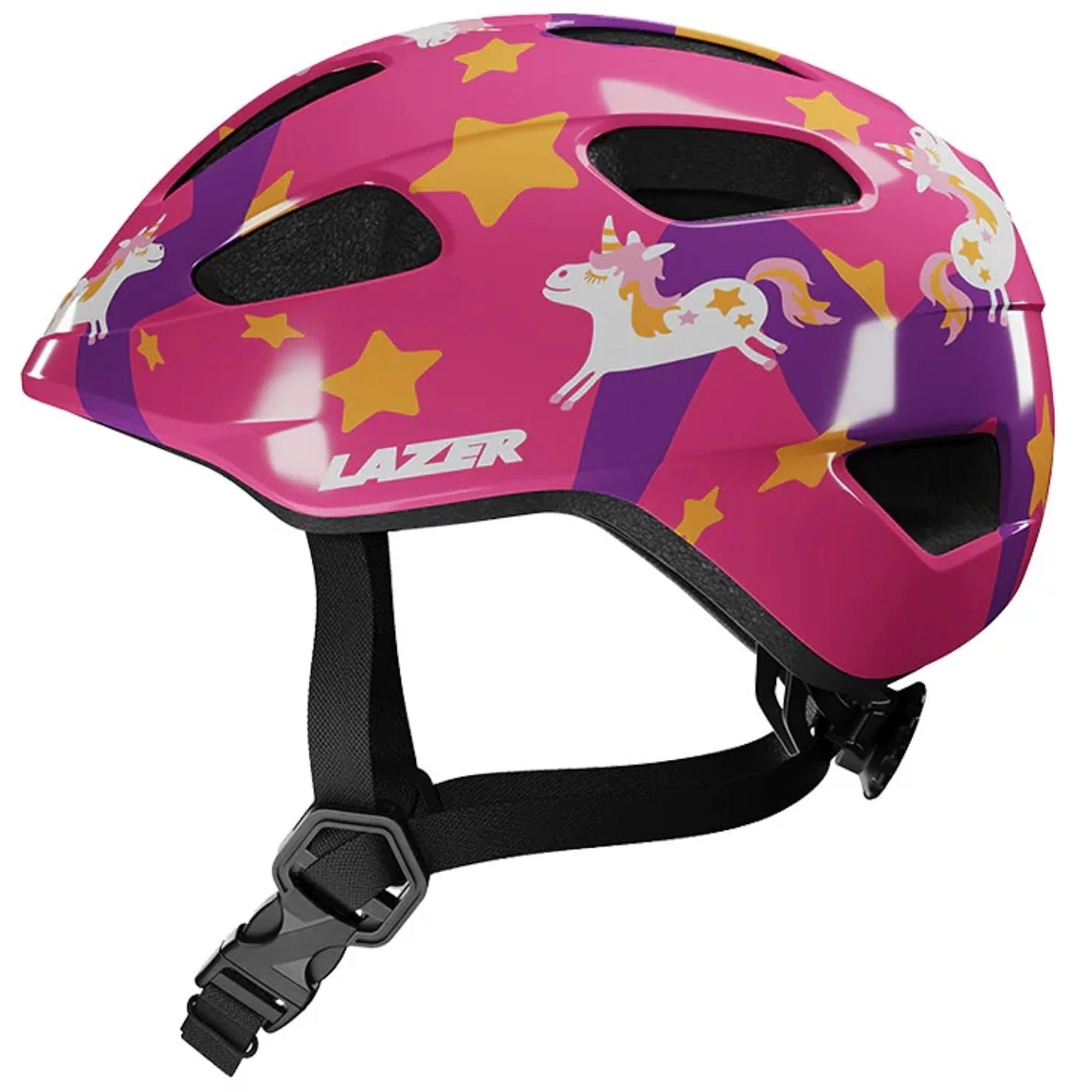 Lazer PNut 2.0 Kineticore Toddler Helmet Purple/Unicorns 46-52cm - Image 3