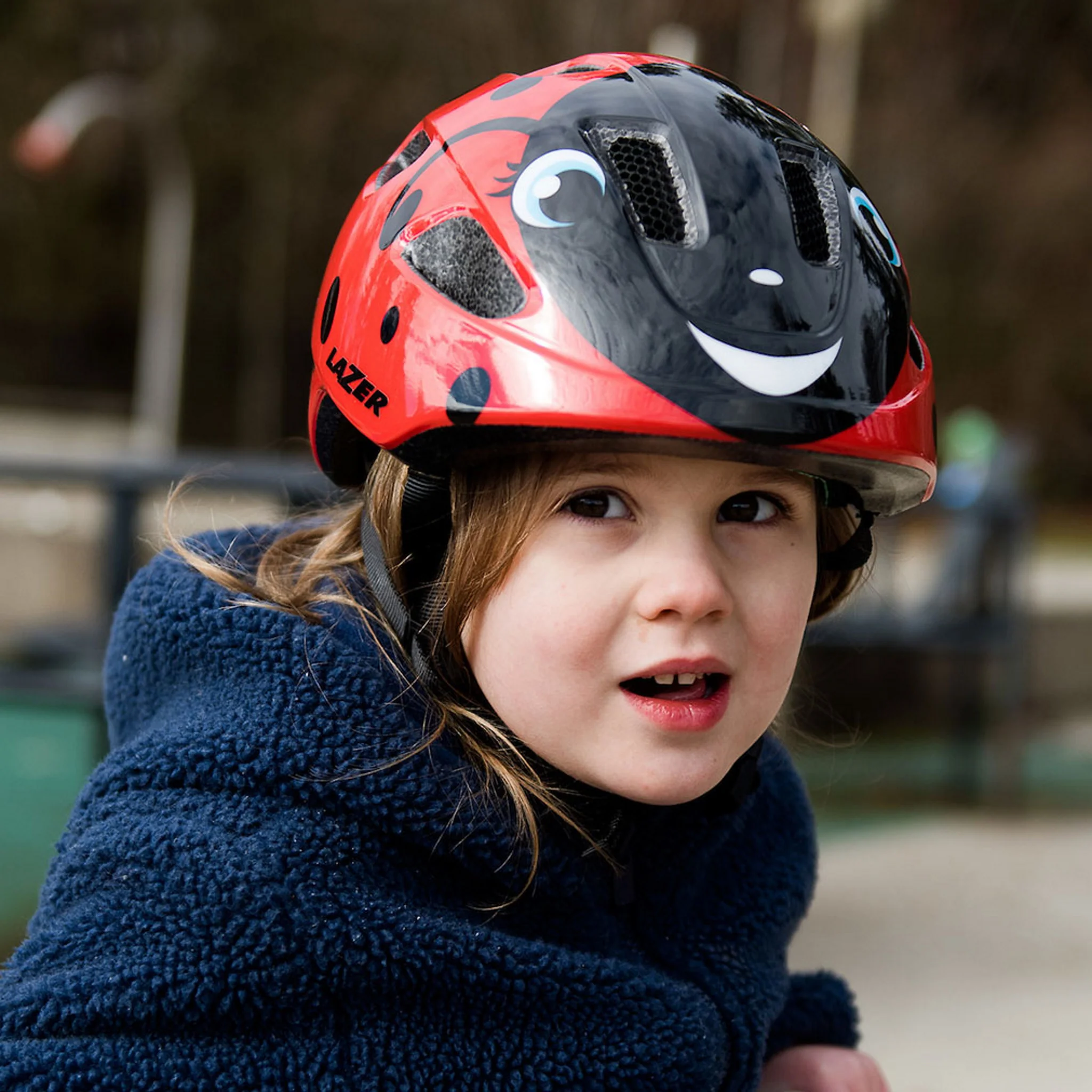 Lazer Pnut Kineticore Toddler Helmet Ladybug - Image 2