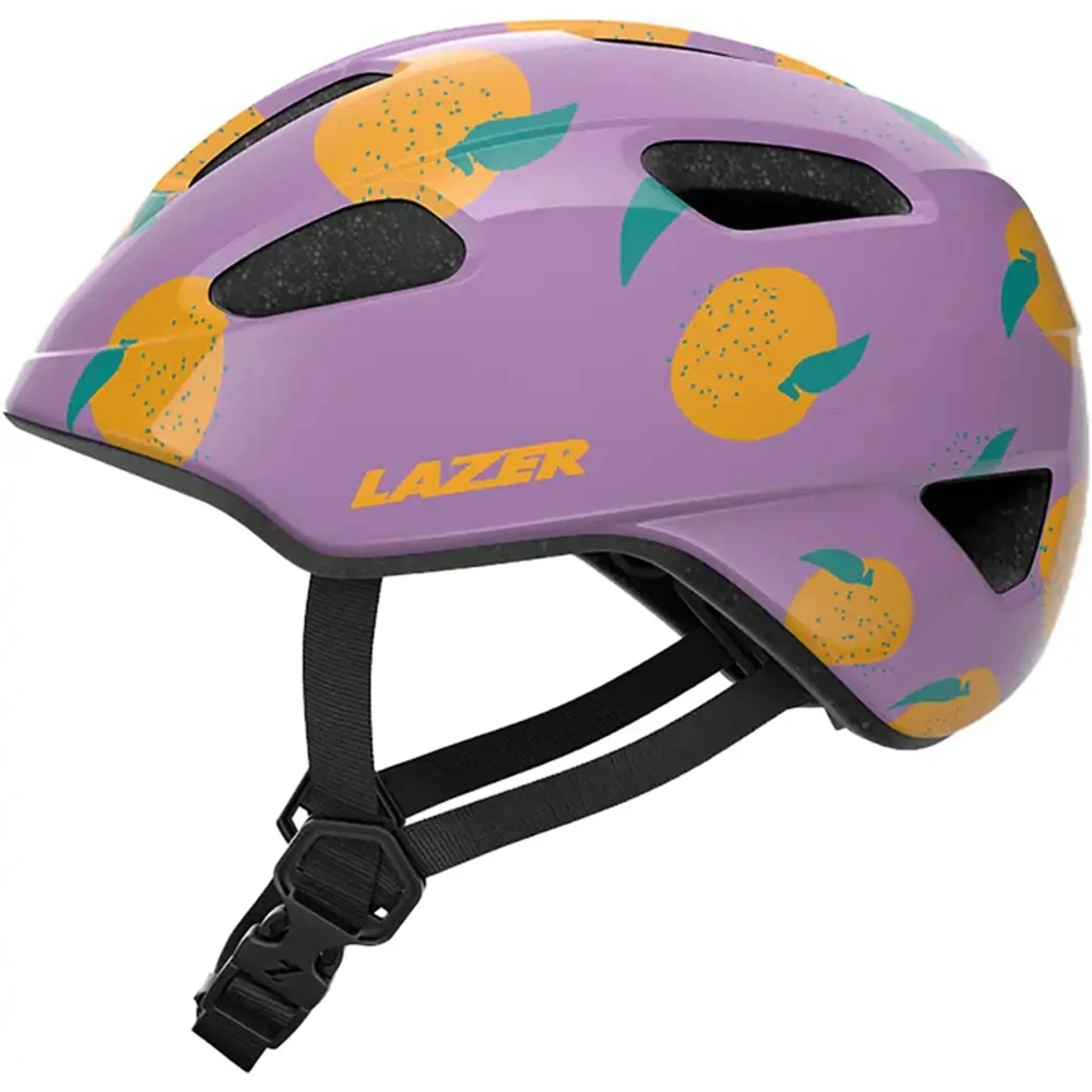 Lazer Pnut Kineticore Kids Helmet 46-52cm Purple/Oranges - Image 3