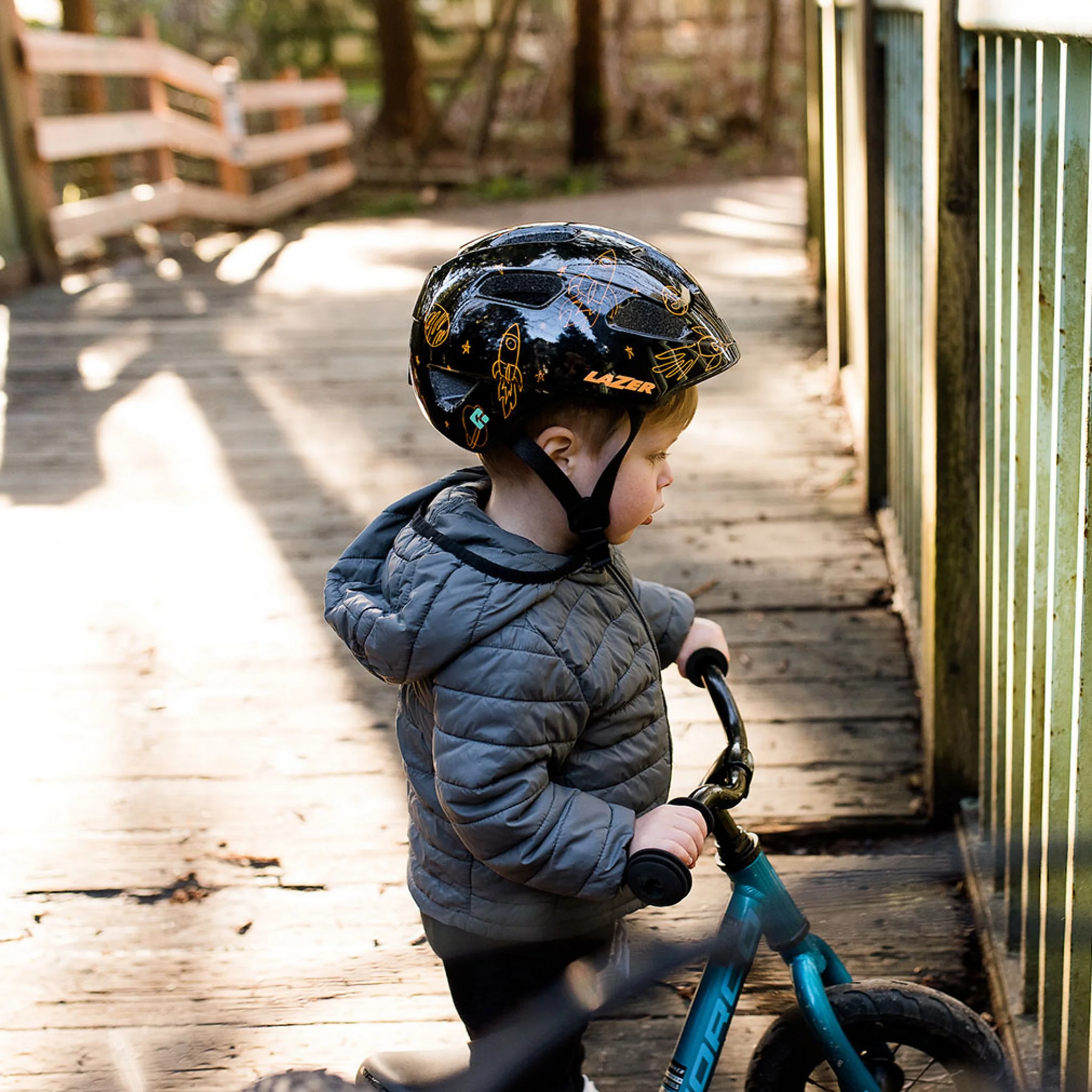 Lazer Pnut Kineticore Toddler Helmet Rockets - Image 7