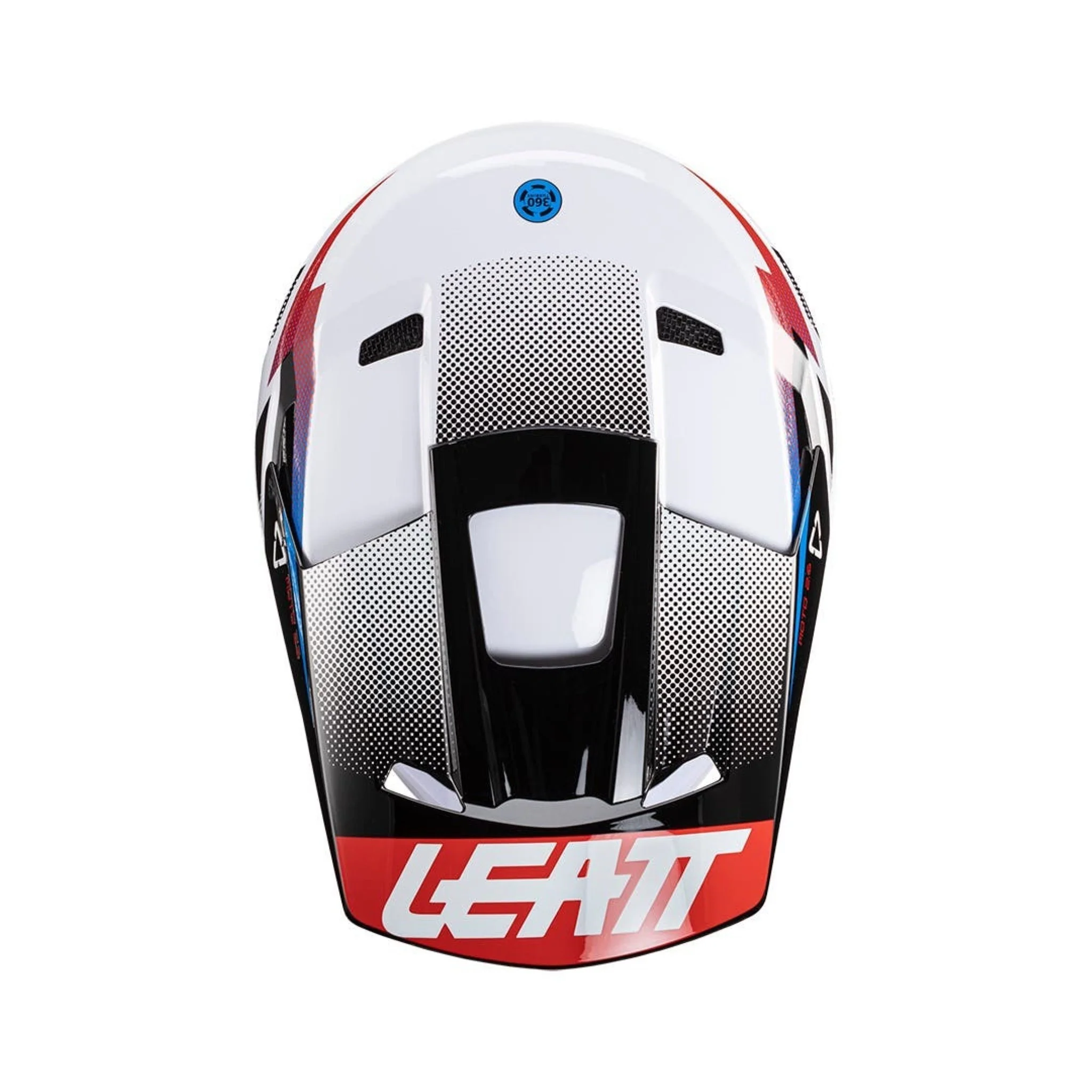 Leatt 2.5 Moto Full Face Helmet Black/White - Image 6